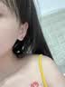 蔓笙999足银耳钉女防闭塞不易敏耳环豆豆养耳棒耳骨睡觉免摘学生耳饰 弯钩2.5mm 实拍图