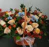 冉子花坊鲜花速递同城配送向日葵混搭抱抱桶玫瑰花篮送女友生日礼物真鲜花 卡布奇诺 实拍图