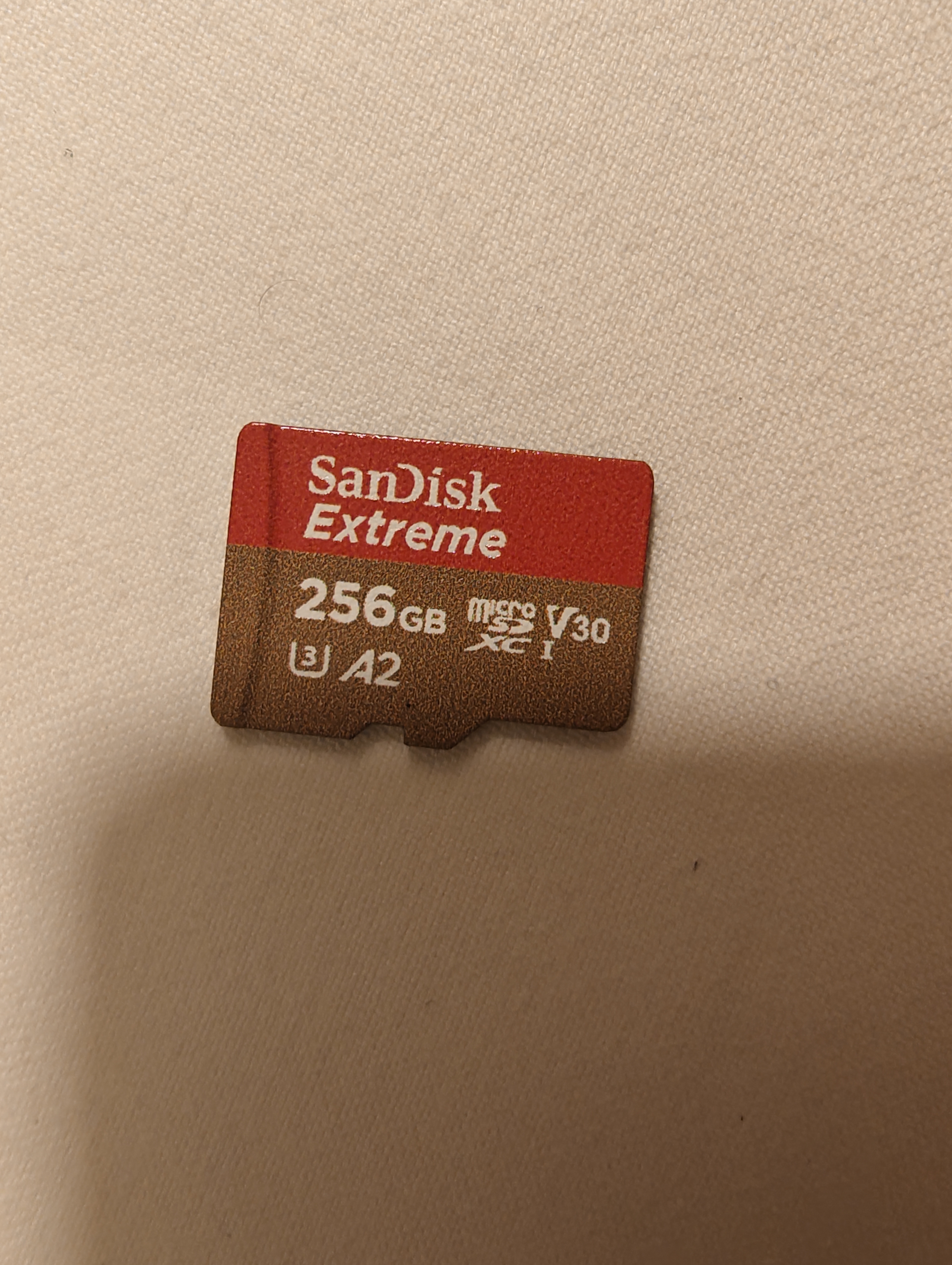 Sandisk闪迪256GB TF(MicroSD)内存卡4K极速金卡A2 V30 U3兼容大疆Pocket3/4P/Action 6运动相机/无人机存储卡 实拍图