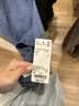 优衣库棉麻条纹立领衬衫/短袖男装女装衬衣26春夏新款482486 66 蓝色 M 实拍图