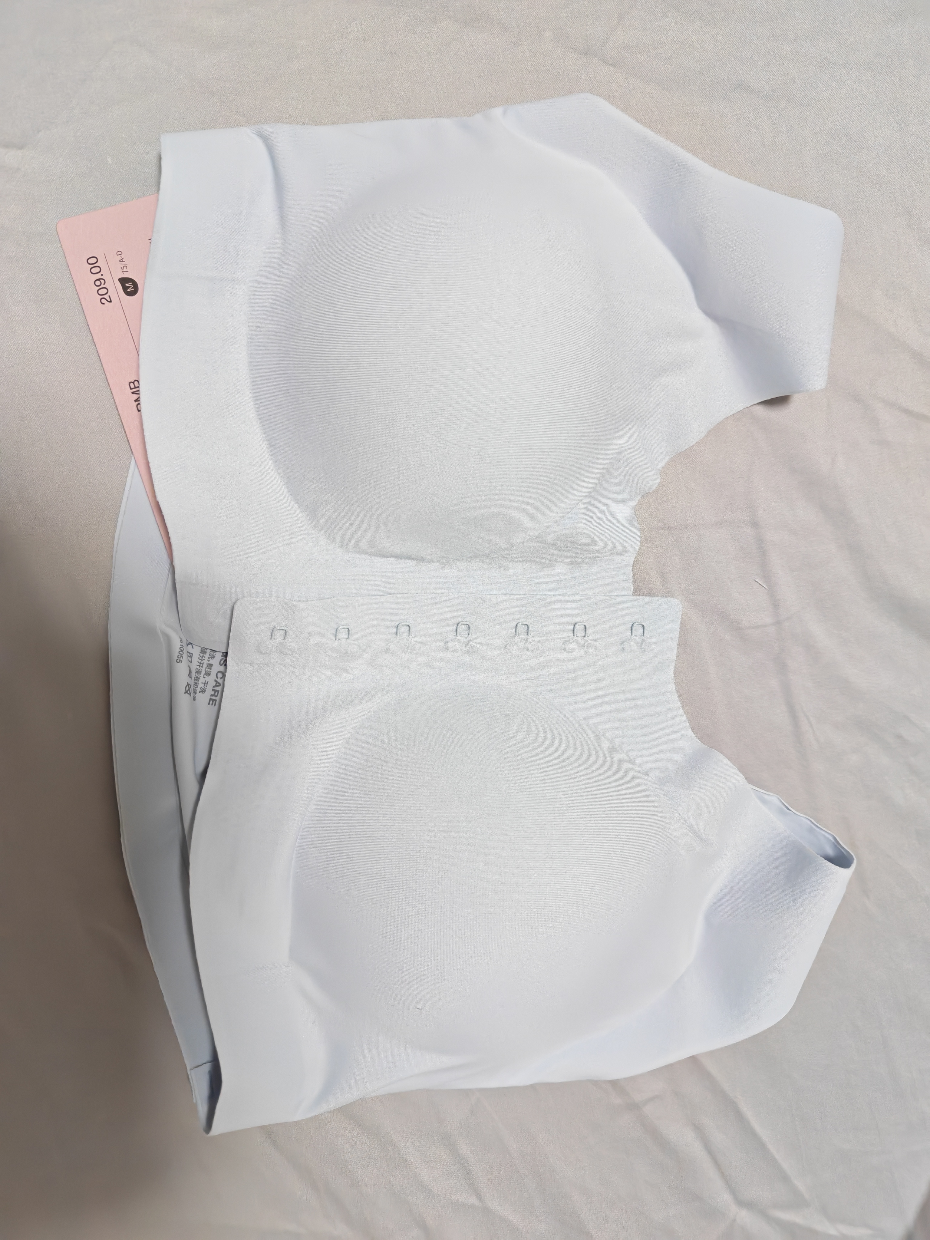 ubrascare新款术后专用前开扣无痕内衣义乳文胸胸罩 自由蓝色   M 实拍图