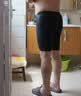 美津浓（MIZUNO）泳裤男士长款五分专业训练速干防尴尬大码游泳镜套装备BC105黑2XL 实拍图