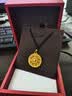 中国黄金（CHINA GOLD）黄金项链女足金莫比乌斯环吊坠套链首饰七夕情人节生日礼物送女友 【送女友】*精工项链 约3.2g【玫瑰/情人节礼盒】 实拍图