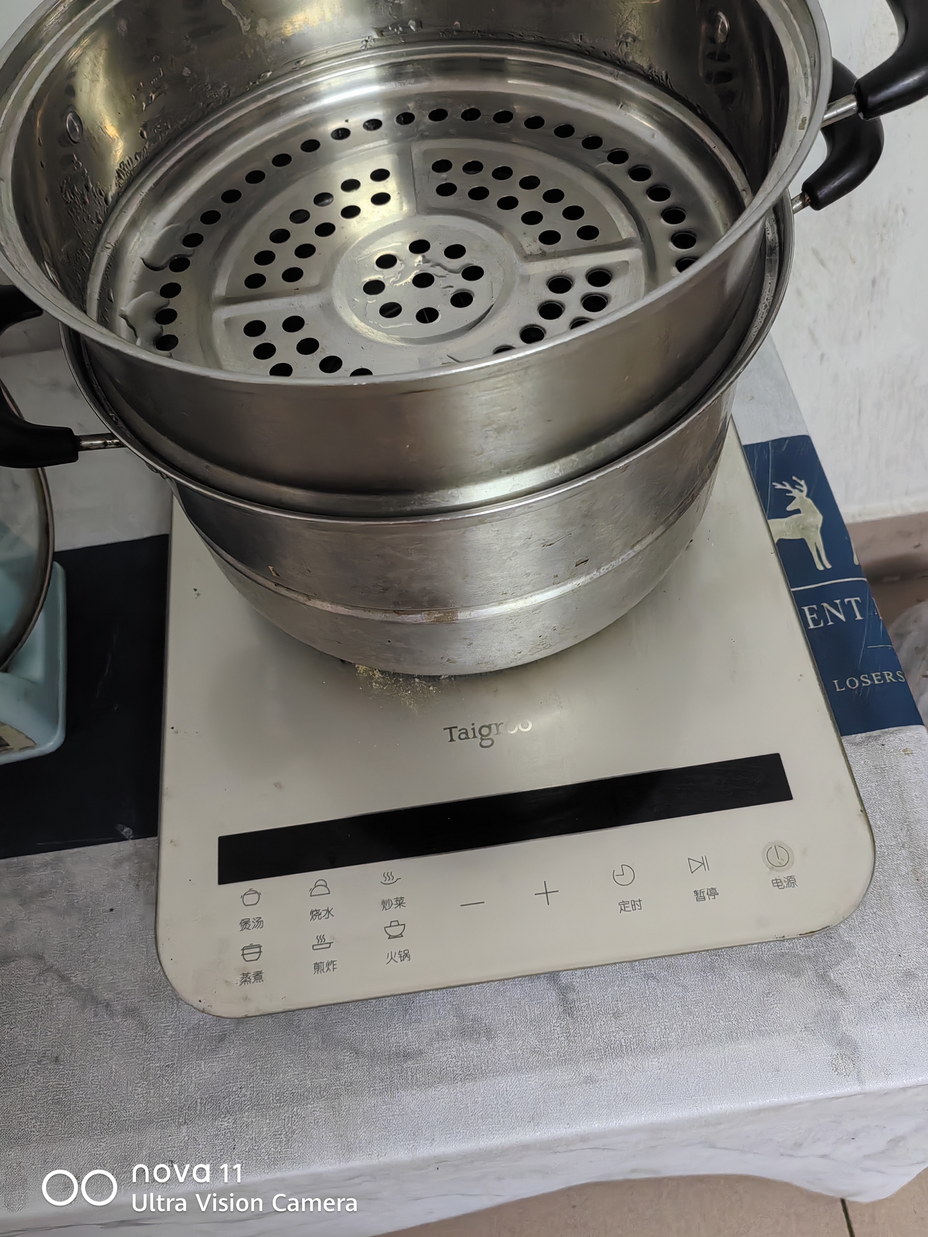 Taigroo旗舰电磁炉家用大功率触控按键变频连续小火低音超薄电磁灶家电猛火爆炒预约定时多功能火锅智能 【畅销款】月光银汤锅套装 实拍图