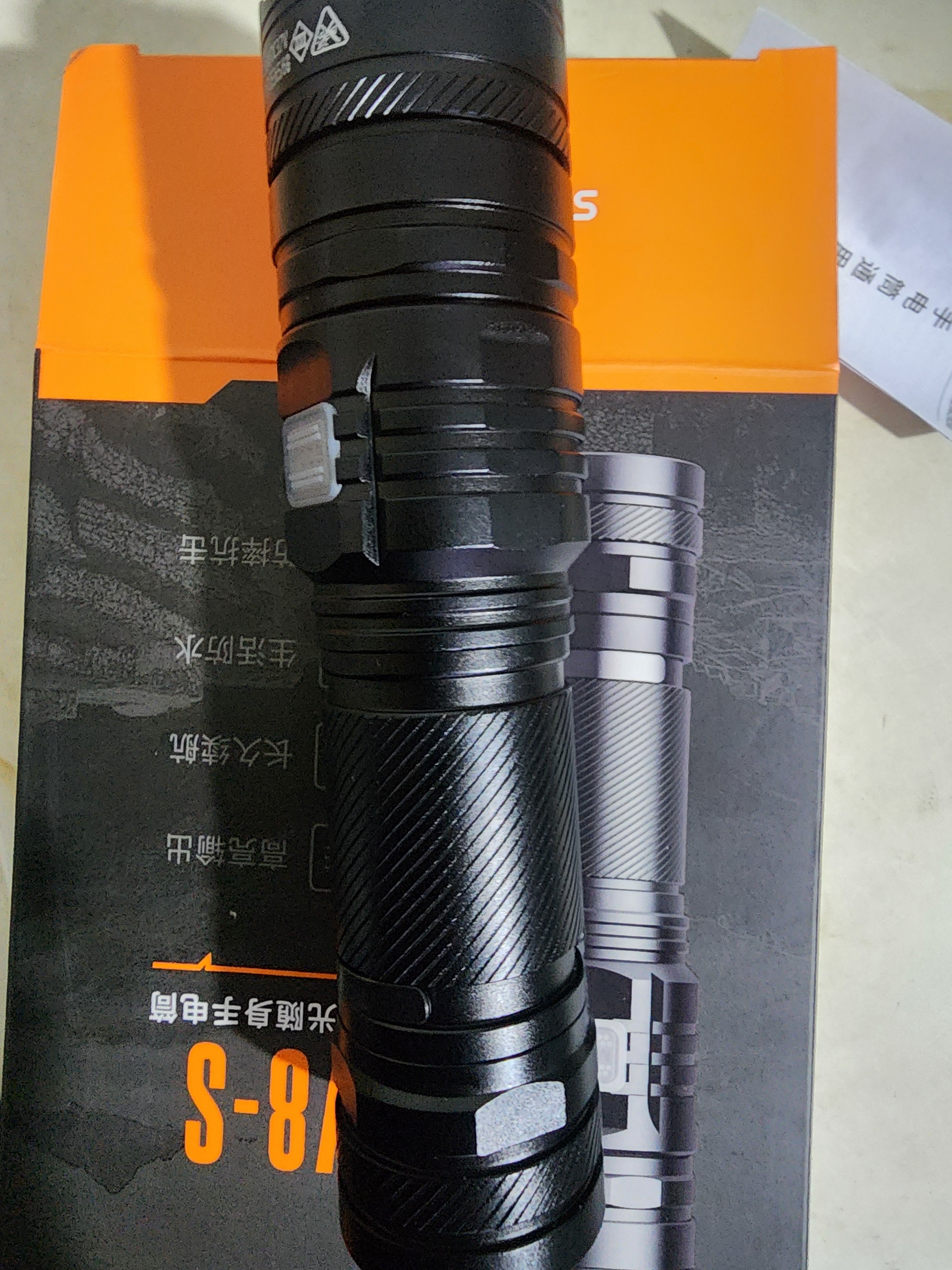 神火（SupFire）V8-S 手电筒强光手电筒小型迷你变焦远射超长续航超亮户外骑行灯 实拍图