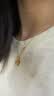 周大生【生日礼物】18K金项链黄色满天星素链K金细链送女友约0.95g 实拍图