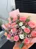 馨仪教师节鲜花速递玫瑰向日葵康乃馨花束送女友老婆生日礼物同城配送 11朵粉玫瑰混搭花束 实拍图