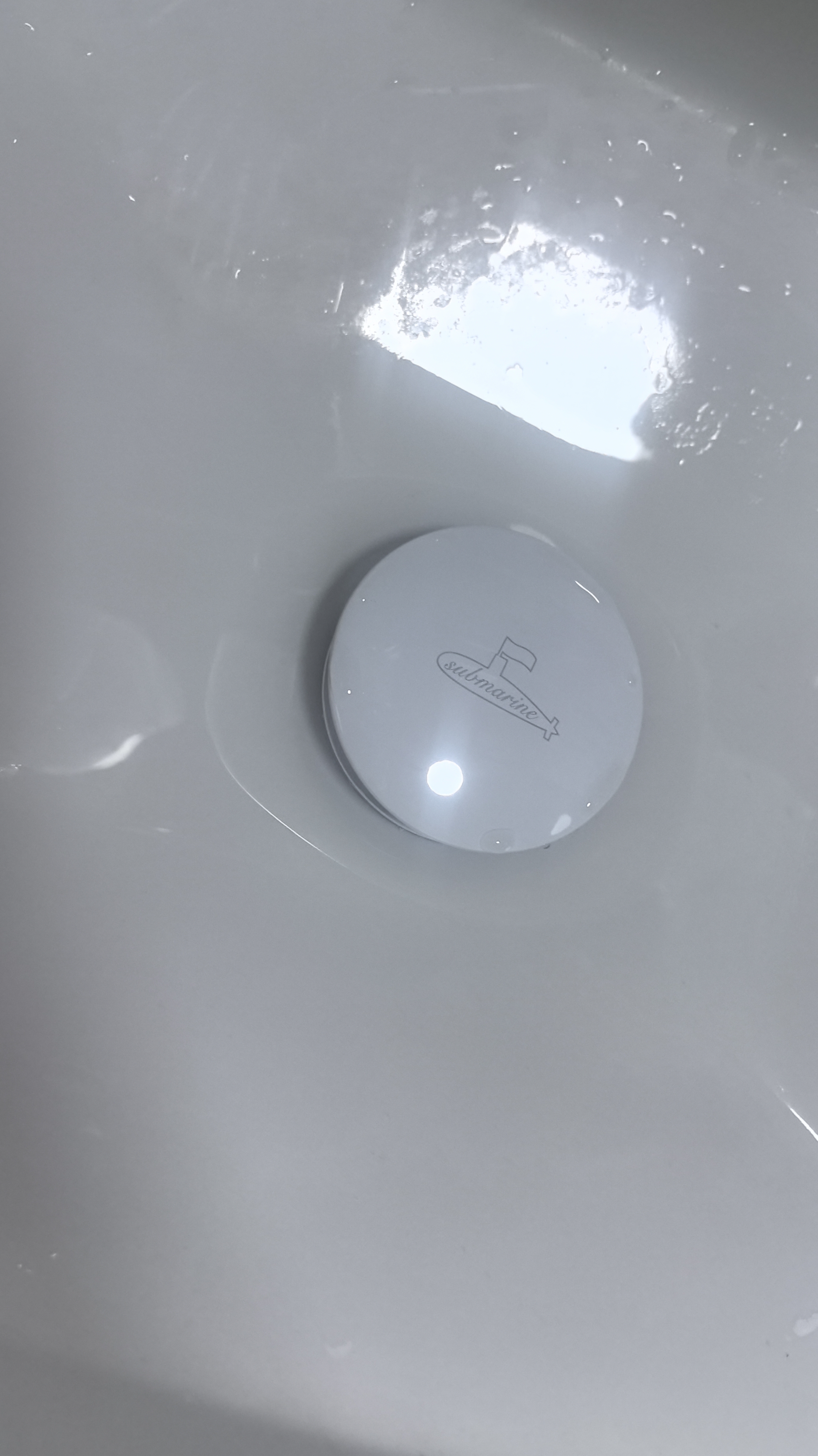 潜水艇（Submarine）洗手盆下水管 卫生间面盆脸盆台上盆池防臭下水管套装 靠墙省空间 白色有溢水孔下水器套装 实拍图
