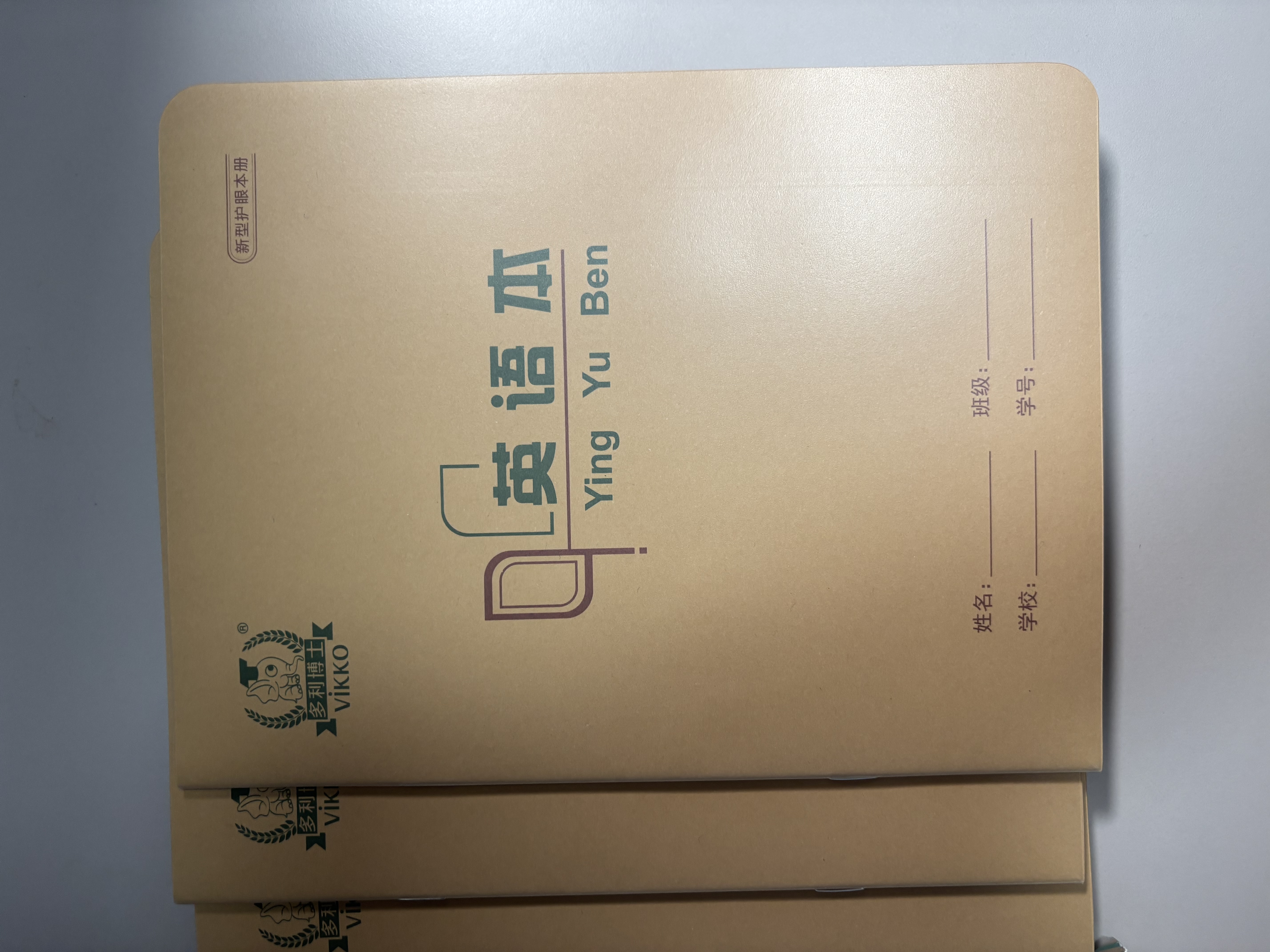 多利博士22k英语本12行自带书皮作业本小学生初中英语簿四线三格笔记本厚全国统一标准24张5本【老师推荐】 实拍图