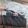 CHARLES&KEITH鳄鱼纹凯莉包手提斜挎婚包包女包生日礼物送女友CK2-50270880-1 Black黑色 S 实拍图