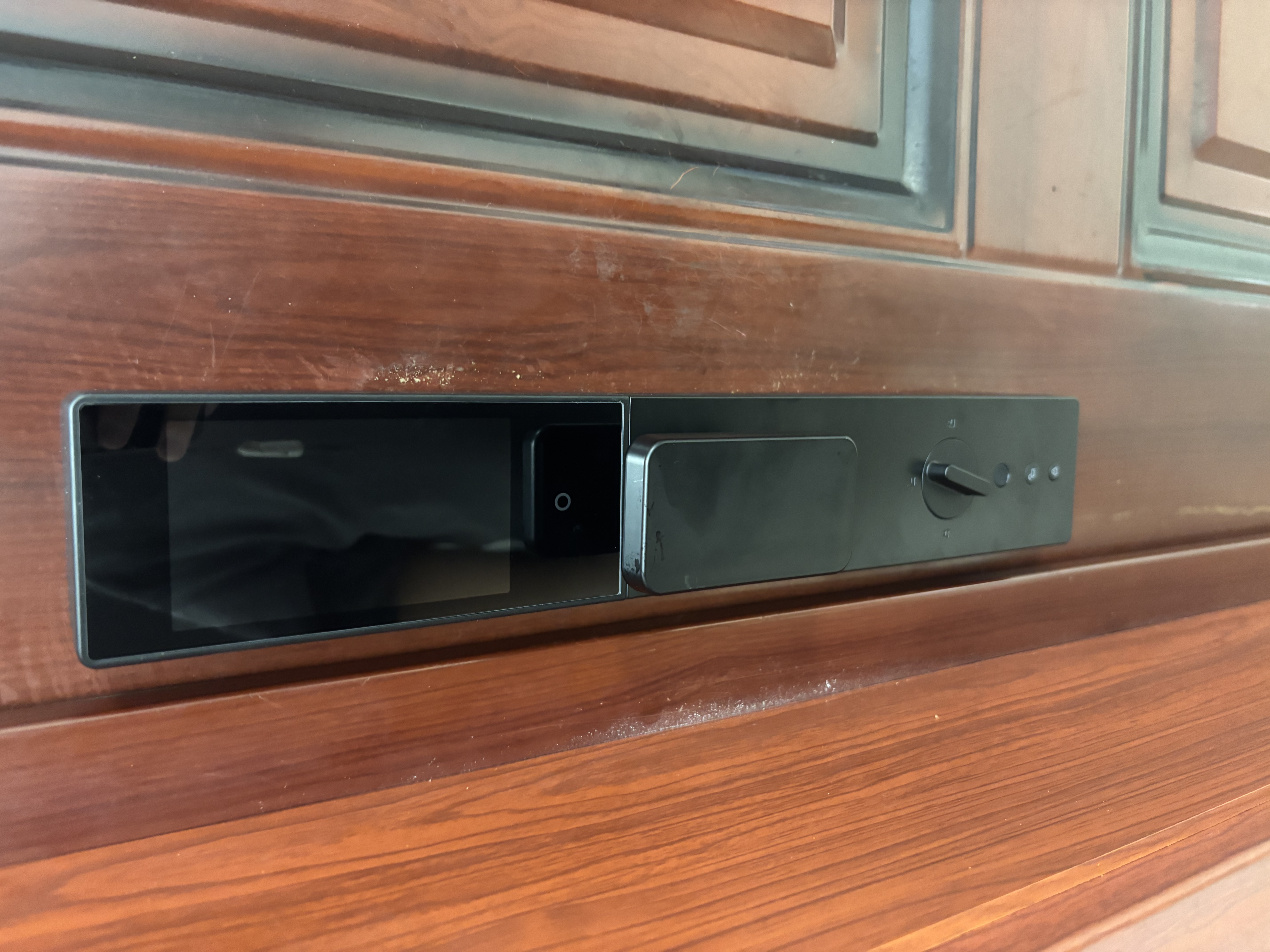 京东京造智能门锁M30Pro 猫眼可视电子锁全自动指纹锁密码锁家用防盗门锁 实拍图