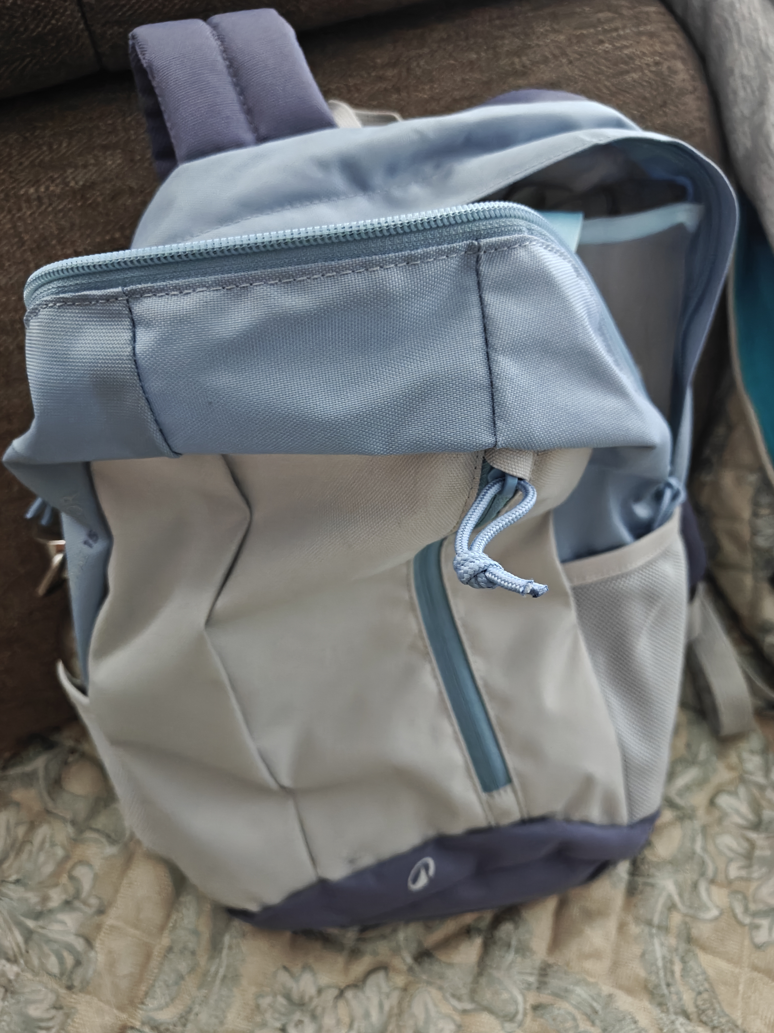 迪卡侬双肩包MH300户外登山徒步旅行背包舒适学生背包15升蓝-5475408 实拍图