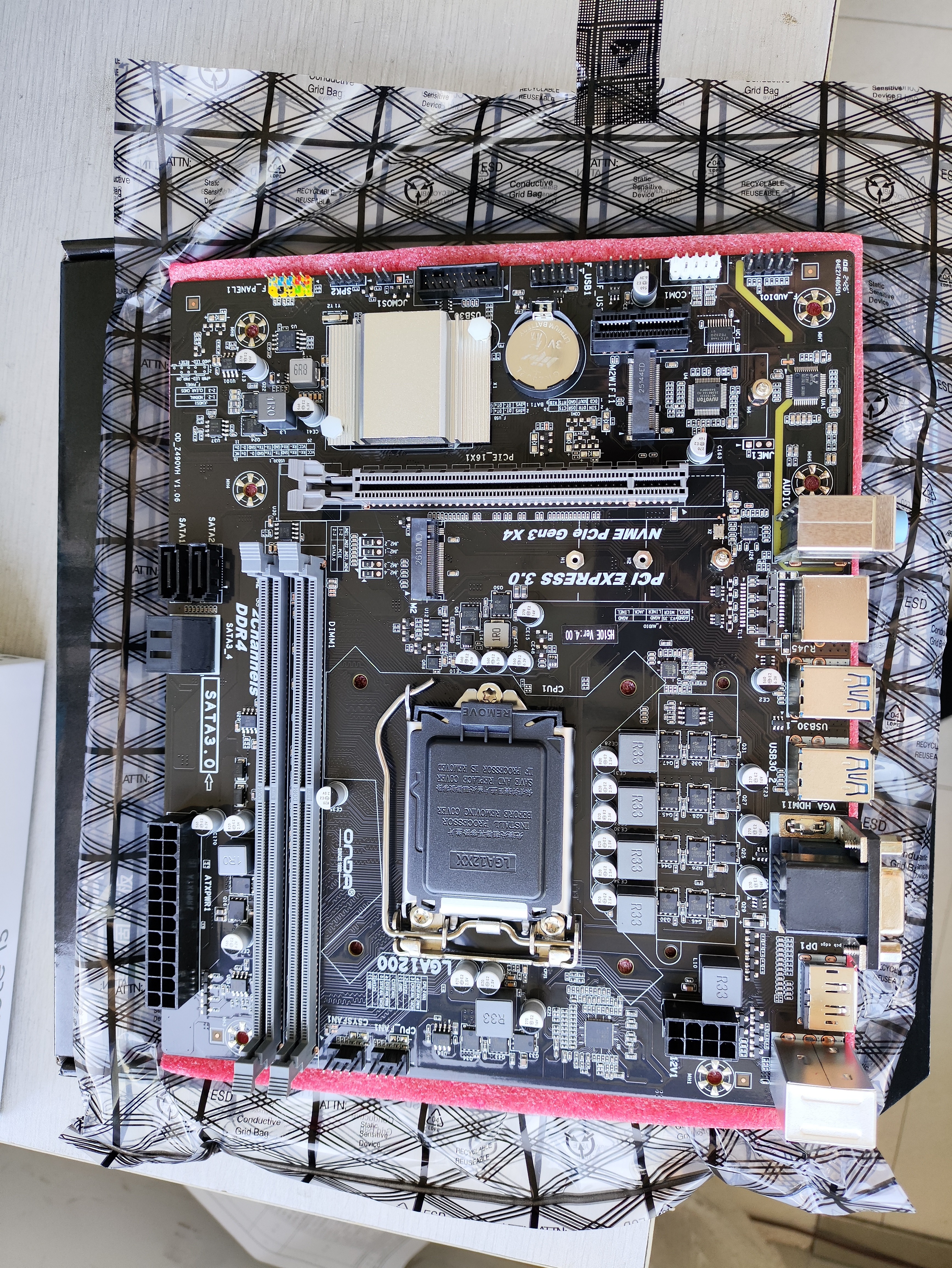 昂达（ONDA）H510E V4 （LGA 1200） 支持Intel 10代处理器 办公娱乐升级优选 主板 实拍图