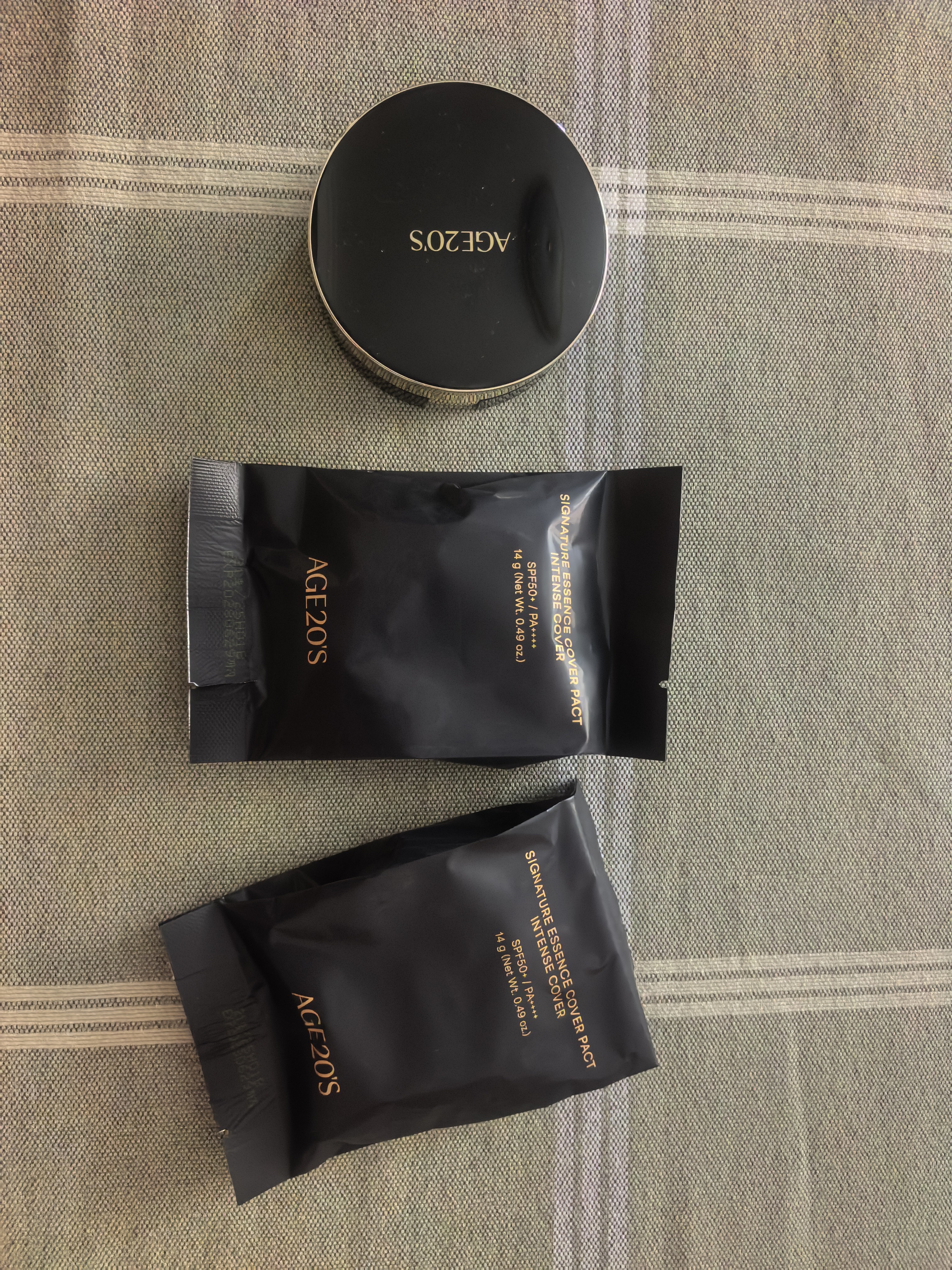 爱敬AGE20'S三色黑金气垫21号浅米色SPF50+ 14g/只*2 生日礼物送女友 实拍图