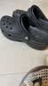 卡骆驰（crocs）经典云朵Clog女沙滩洞洞鞋凉拖鞋206750 黑色  36  实拍图