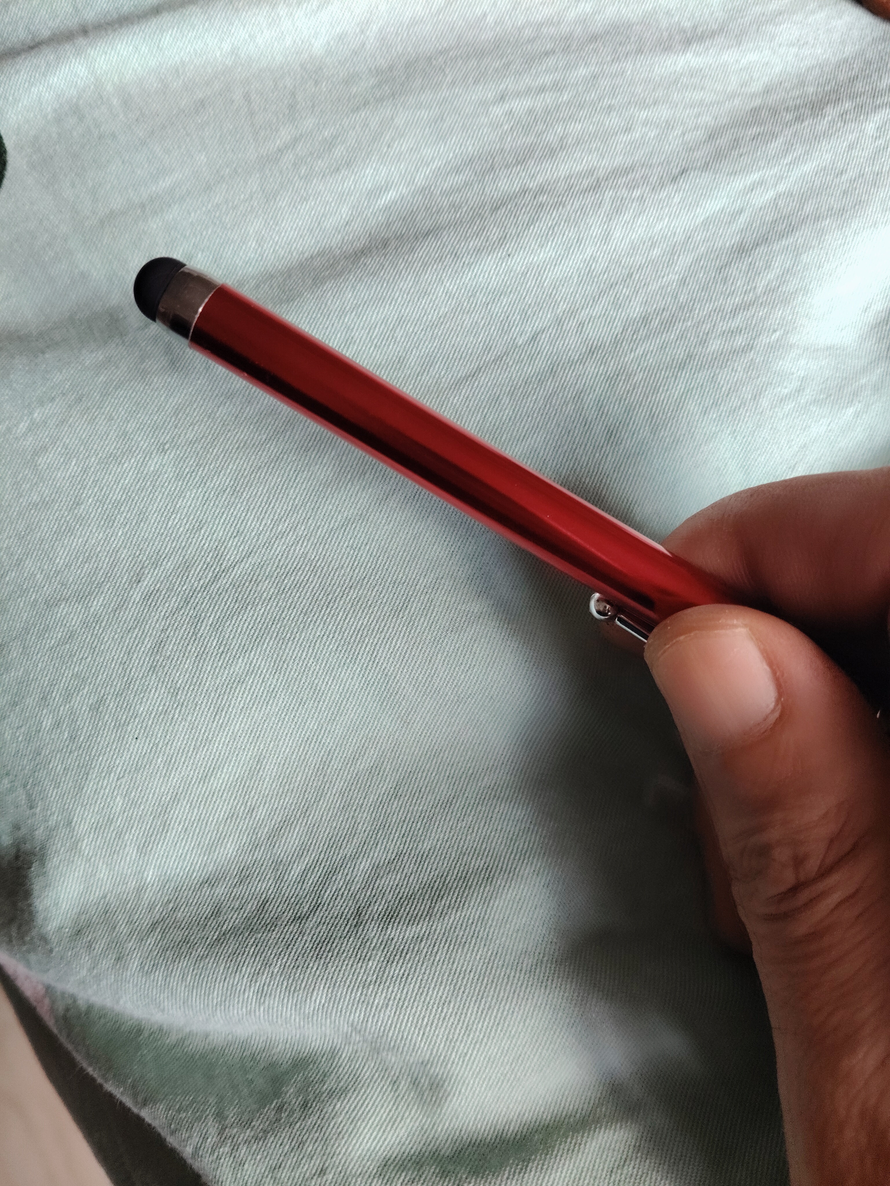 【限拍两单】触屏笔手机iPad平板手写笔触屏笔触控笔橡胶头苹果安卓通用 触屏笔【即拿即用】【红色】 实拍图