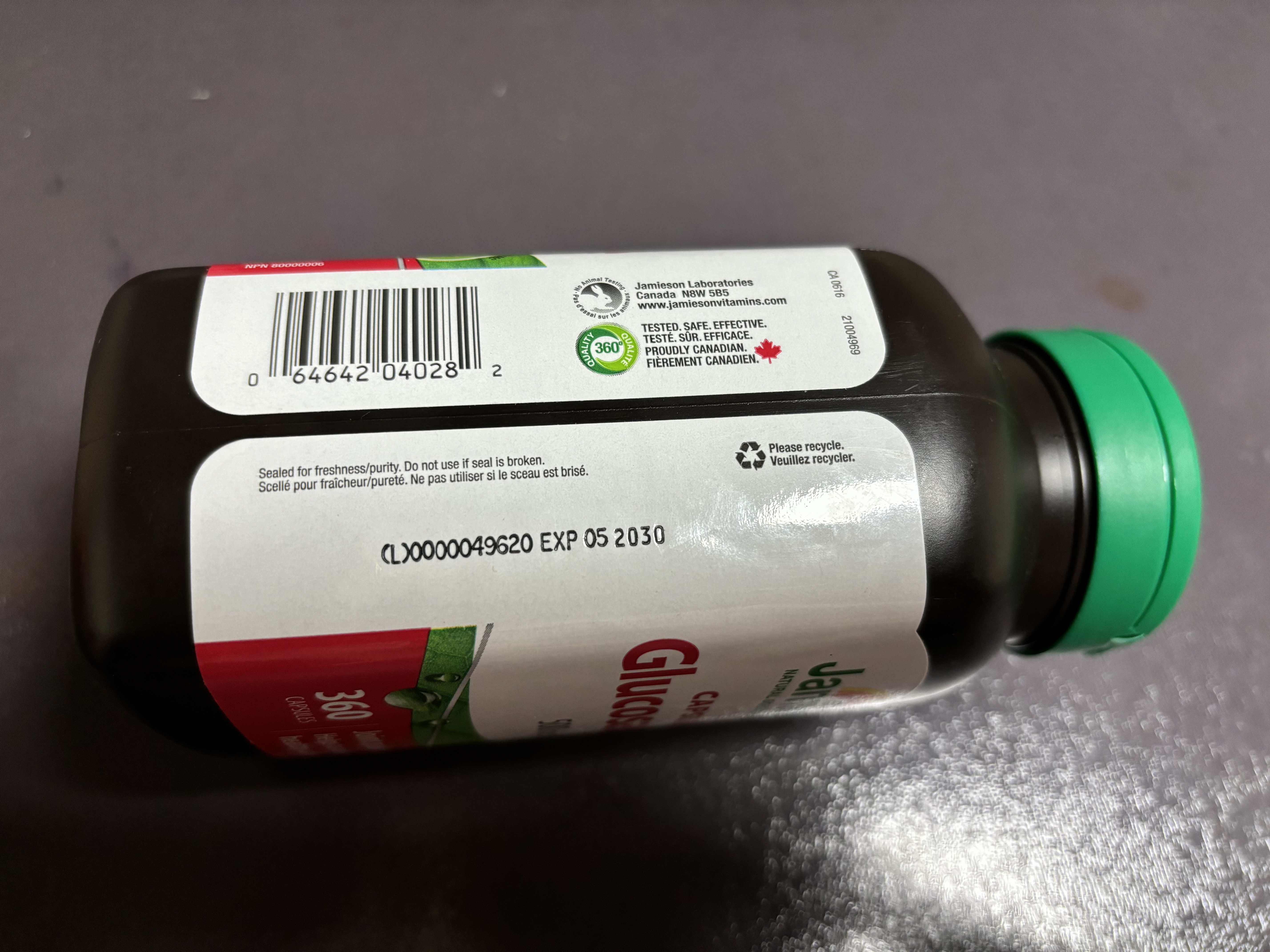 健美生（Jamieson）维骨力氨糖胶囊500mg 360粒/瓶 含葡萄糖胺保护关节补软骨中老年 实拍图