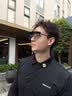蔡司（ZEISS）镜片纯钛眉线框翻盖套镜磁吸眼镜男女大脸偏光墨镜近视三合一8866 黑枪色+3个套片【灰+黄+渐变蓝】 单买镜框 实拍图