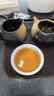 万仟堂（Edenus）快客杯 高档茶具礼物粗陶懒人功夫一壶一杯带盖送礼 君子之交 【黄砂釉+黑铁釉】1壶1杯1布包 实拍图