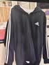 adidas休闲舒适三条纹立领夹克外套卫衣男装秋季阿迪达斯轻运动 黑色/白（推荐选大一码）   M 实拍图