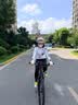 塔斯队长自行车骑行头盔一体成型空气动力安全帽男女通勤山地公路车装备 奶茶色 L码（头围：58-62cm） 实拍图