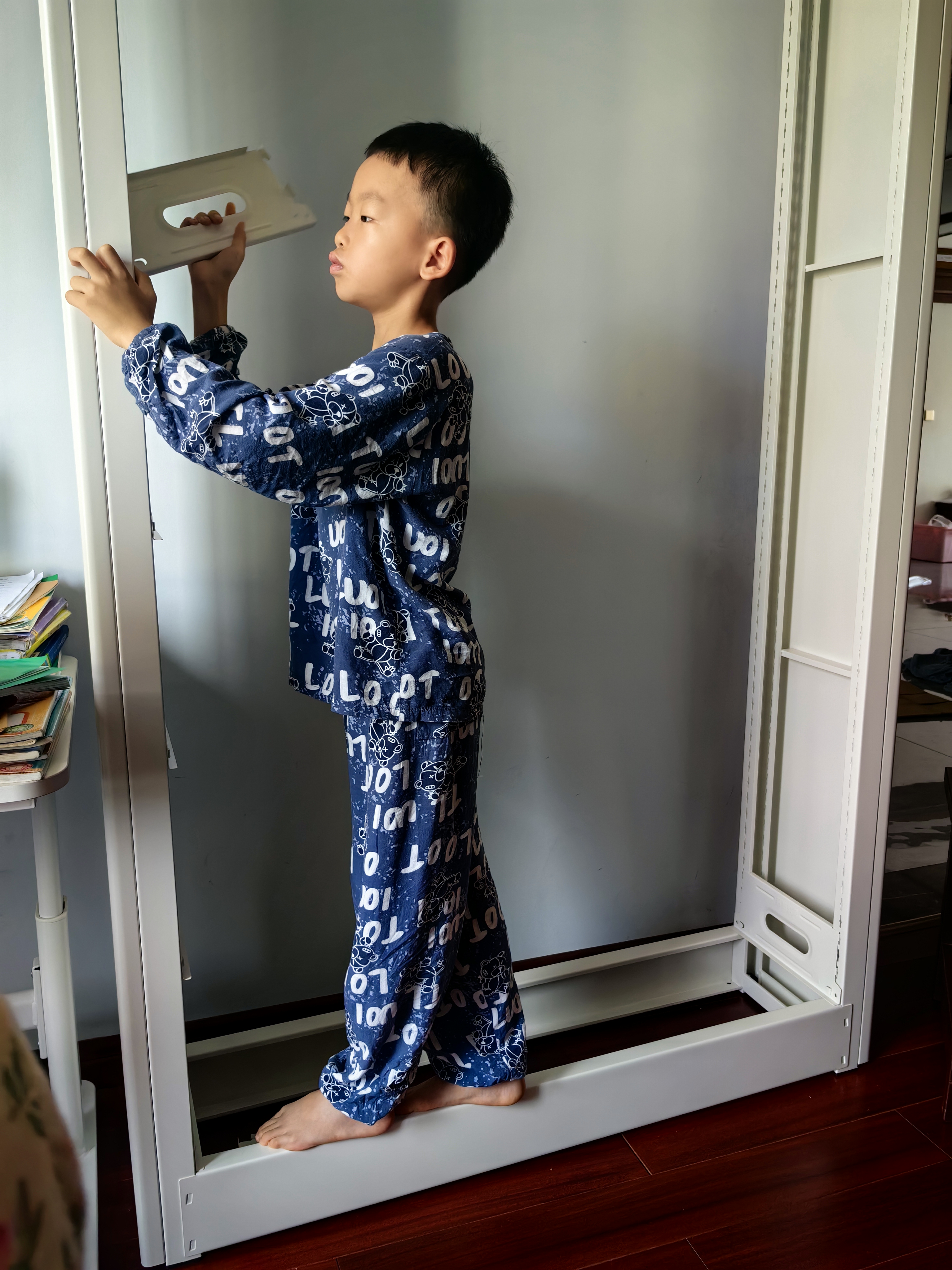 阿格贝贝图书馆书架钢制家用书柜落地置物架客厅卧室多层储物架至尊版 至尊版2米高1.2米宽白色主架 实拍图