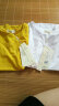 艾路丝婷夏装新款T恤女短袖上衣韩版修身体恤TX3560 黄色V领 S 实拍图