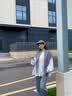 俞兆林（YUZHAOLIN）全羊毛三角披肩女镂空针织毛线秋季2026新款护颈坎肩多功能围巾女 浅灰色 晒单实拍图