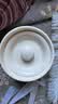 【东东农场专供】瓦罐煨汤炖盅隔水炖蒸蛋带盖炖罐沙县小吃陶瓷煲 【白色】单个装 500ml 实拍图