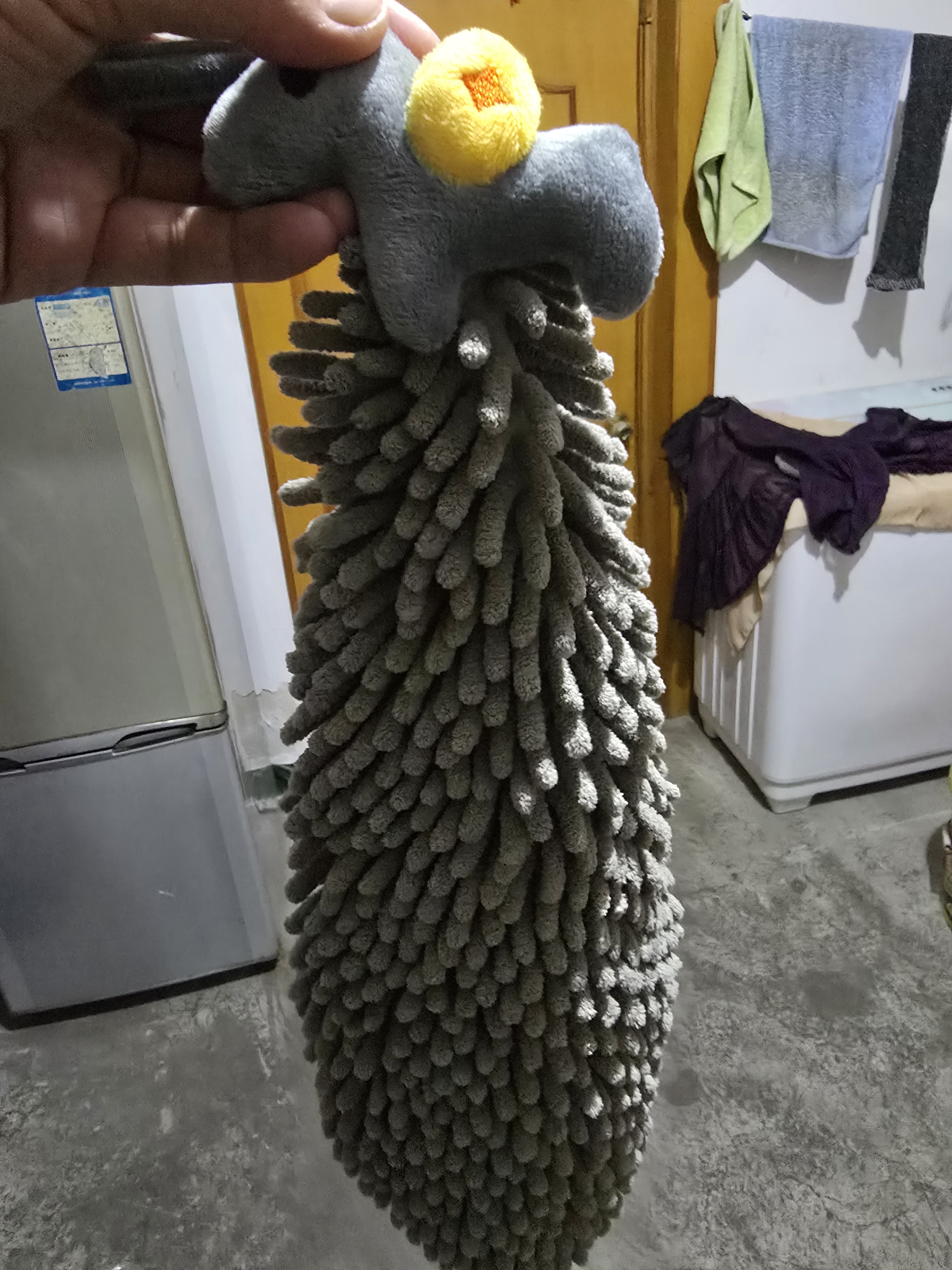 洁丽雅（Grace）雪尼尔擦手巾26*26cm*2条马上有钱加厚吸水速干挂式吸水巾 实拍图