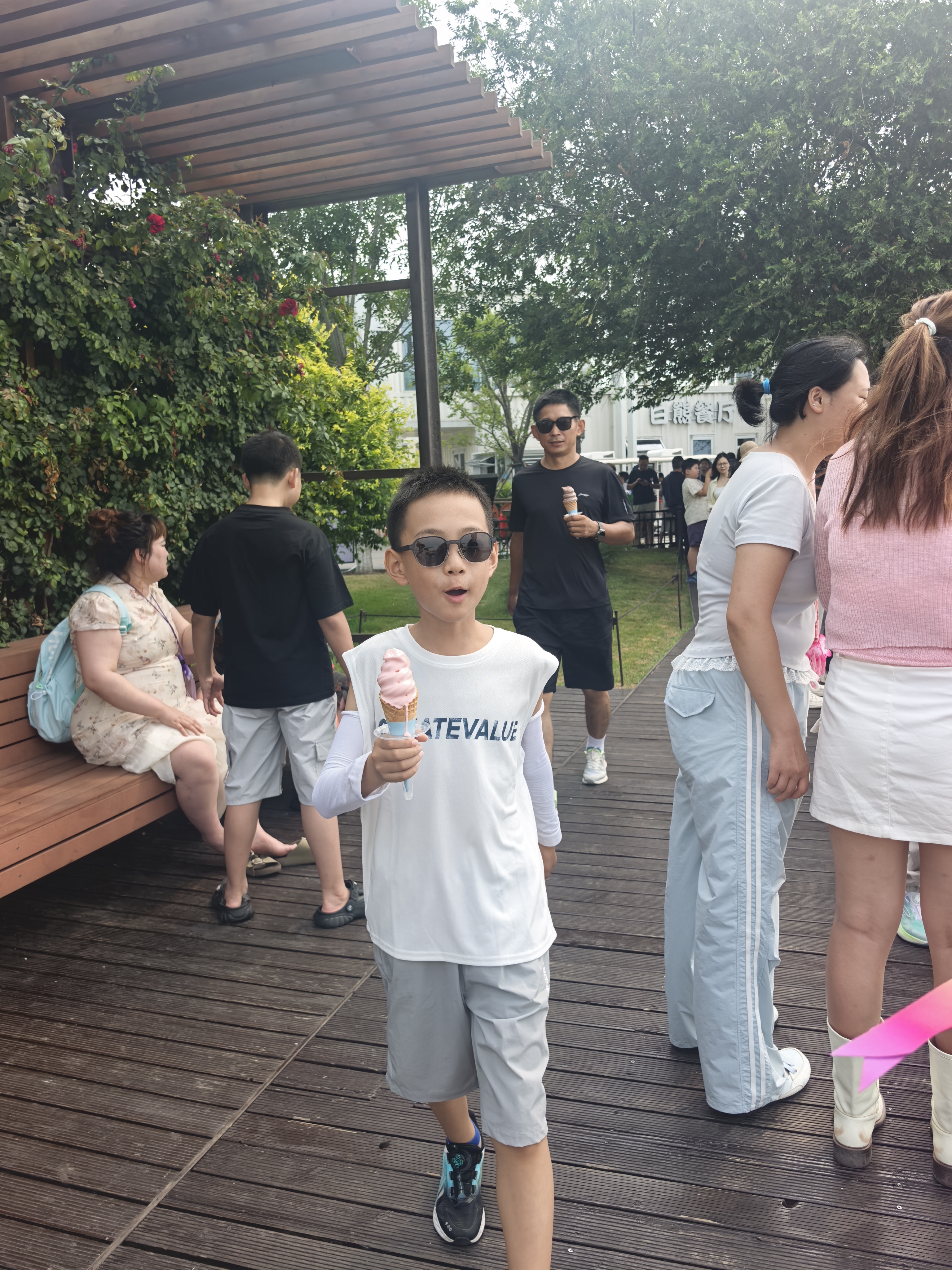 左西男童防蚊裤儿童裤子夏季2026新款薄款凉感速干运动短裤 灰色 140 实拍图