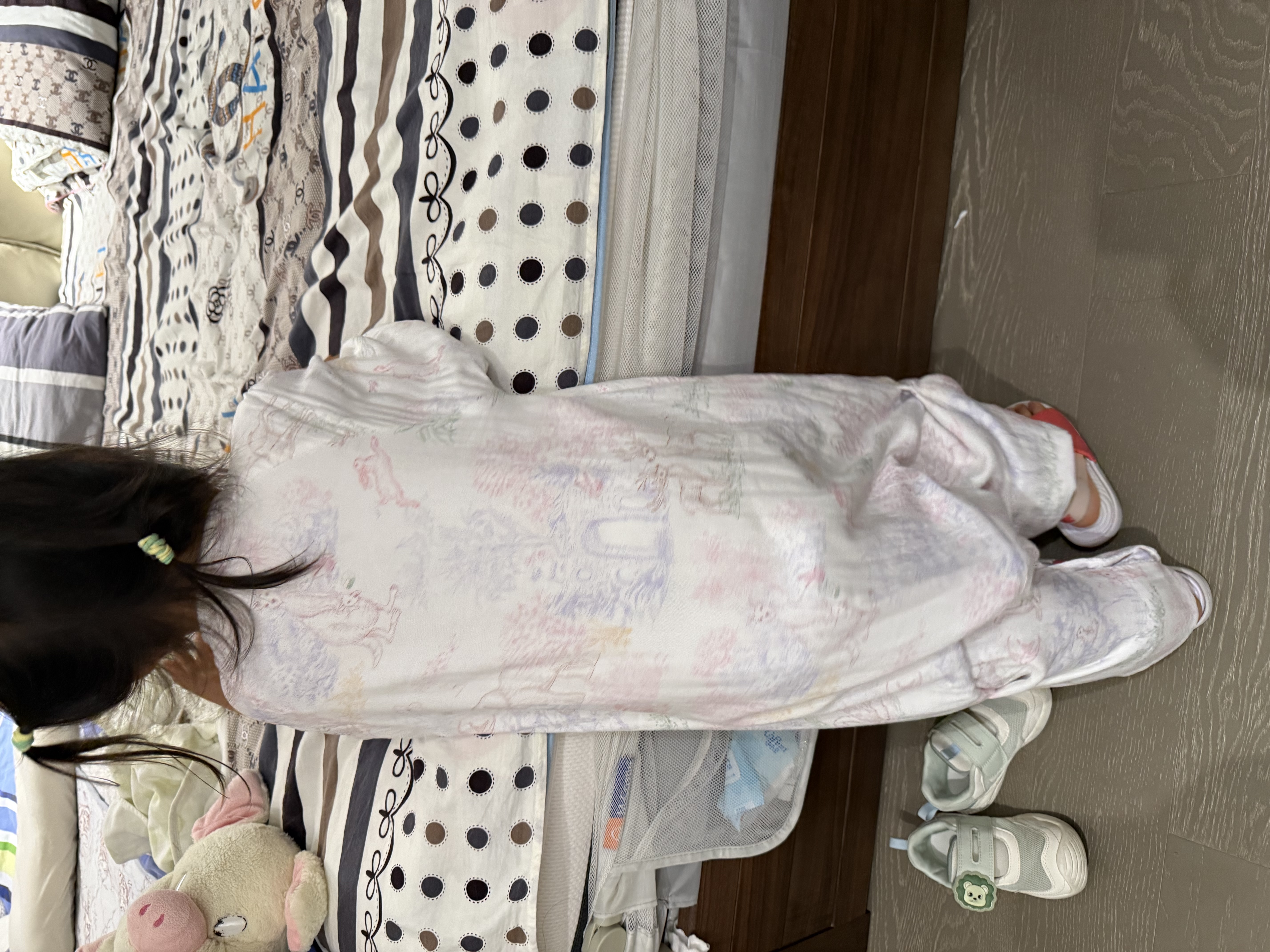贝肽斯婴儿睡袋春秋胎脂皮儿童分腿睡袋婴幼儿防踢被睡衣前6后4 林声2XL 实拍图