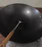 陆铁陆川铁锅生铁铸铁锅加厚家用炒菜锅无涂层不粘锅燃气适用大铁锅 双耳圆底 42cm （带盖铲）已开锅 实拍图