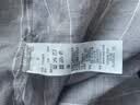 MUJI 女式 汉麻水洗 短袖罩衫女士衬衫上衣 女款女装26年春夏BC2RAA6S 灰色条纹 S （155/80A） 实拍图