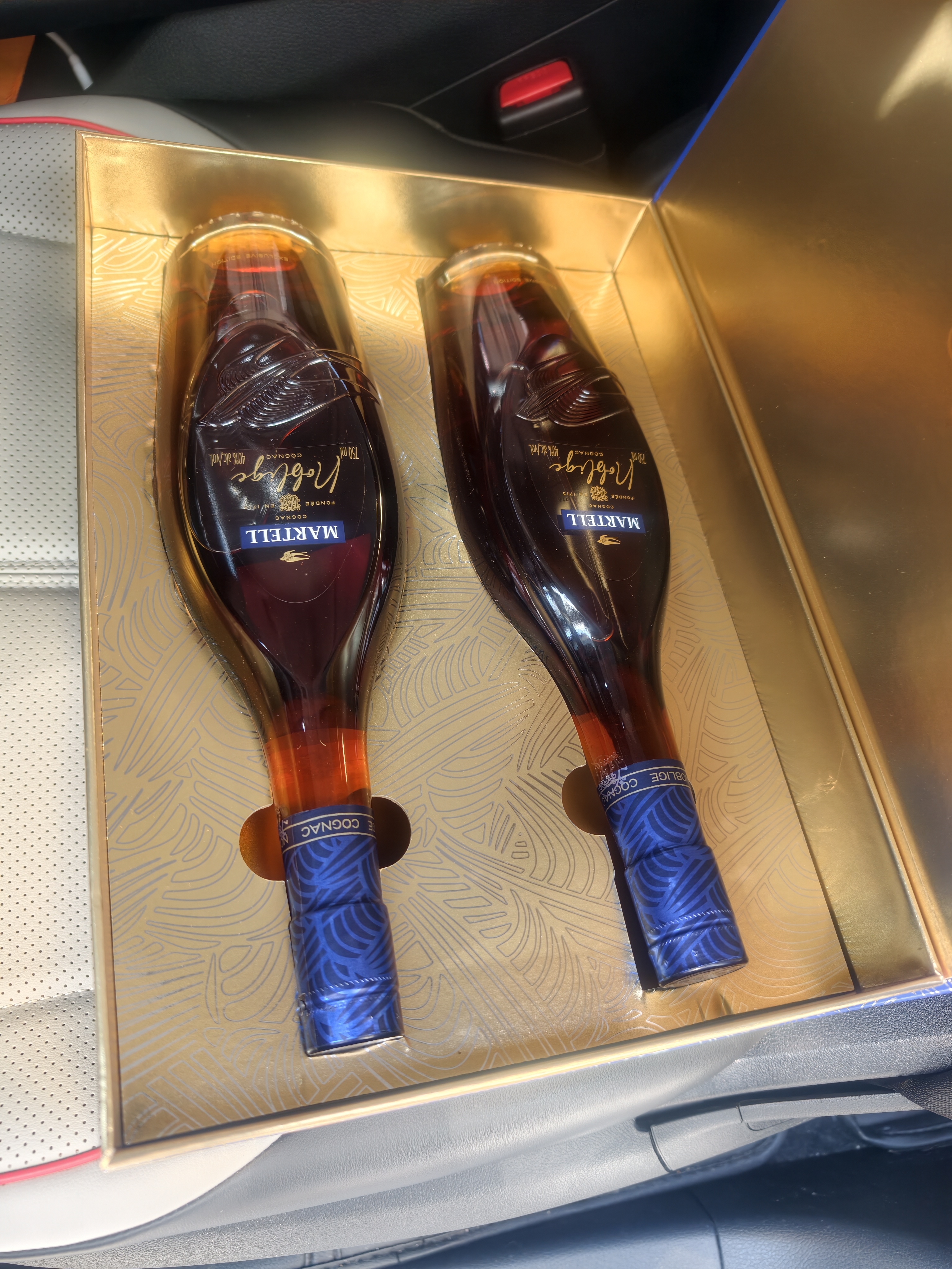 马爹利（Martell）洋酒 名士干邑白兰地 750ml*2 中秋礼盒 实拍图