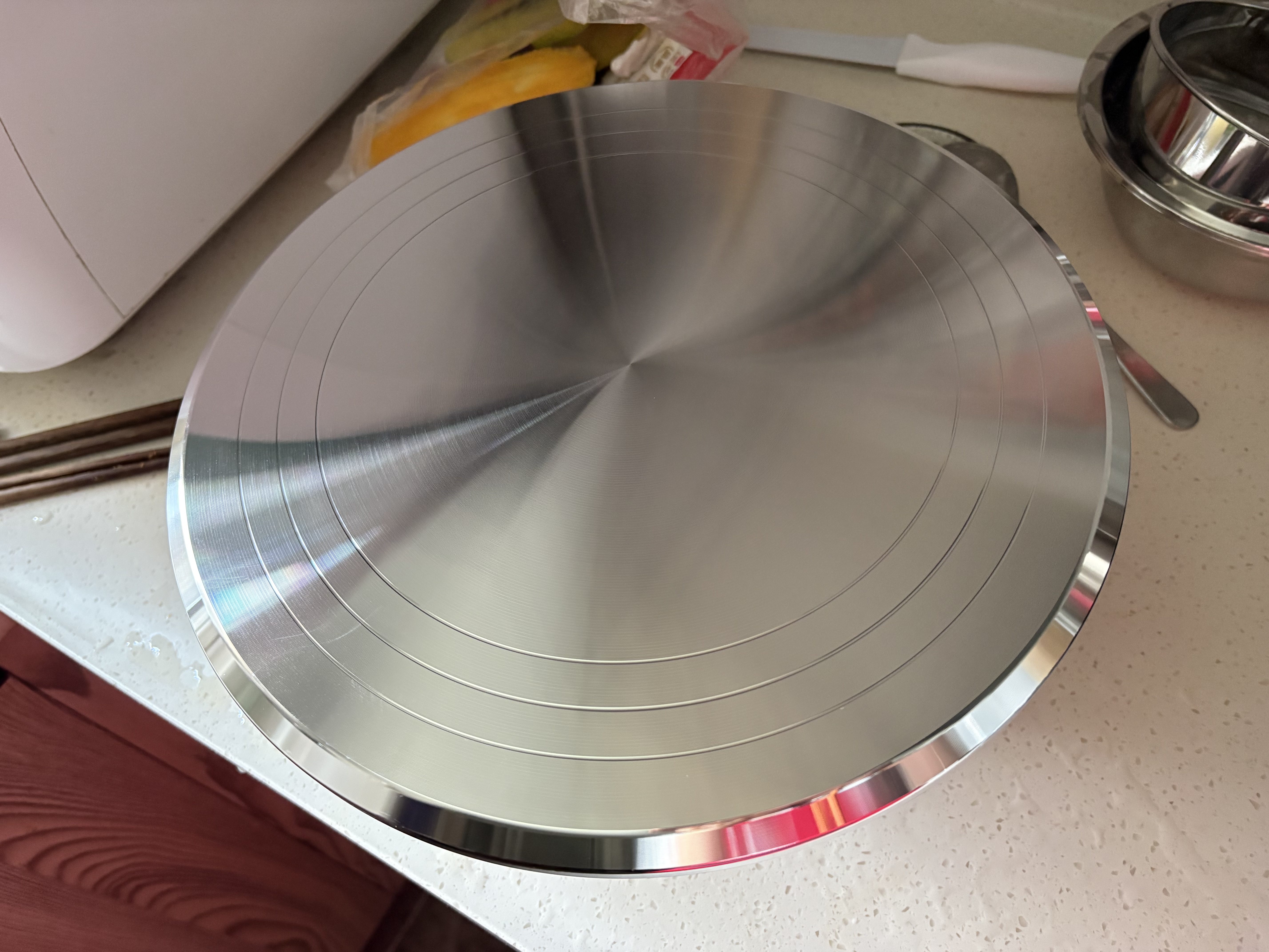 展艺蛋糕裱花转台10英寸 铝合金转盘烘焙工具家用烘焙模具做蛋糕 实拍图