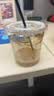 CLITON一次性奶茶杯咖啡杯透明带盖冷饮杯家用商用塑料杯500ml*50套 实拍图