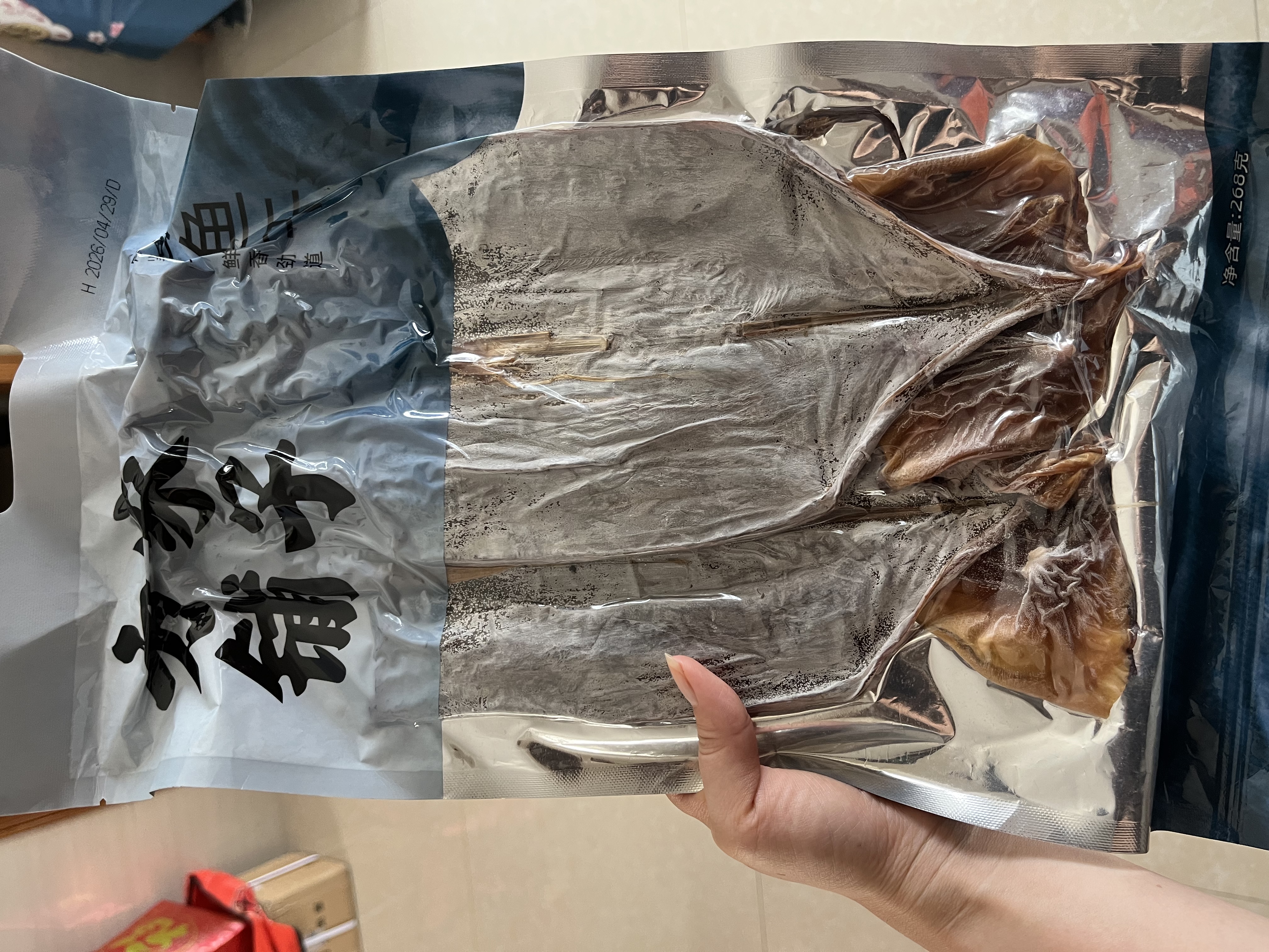 方家铺子六星鱿鱼干268g 需泡发4小时后炖煮 海鲜海产品干鱿鱼 实拍图
