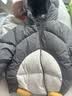 巴拉巴拉童装婴儿羽绒服儿童冬装加厚保暖宝宝外套男童女童小企鹅上衣拜年 灰白企鹅20410 -208425107210 90 实拍图