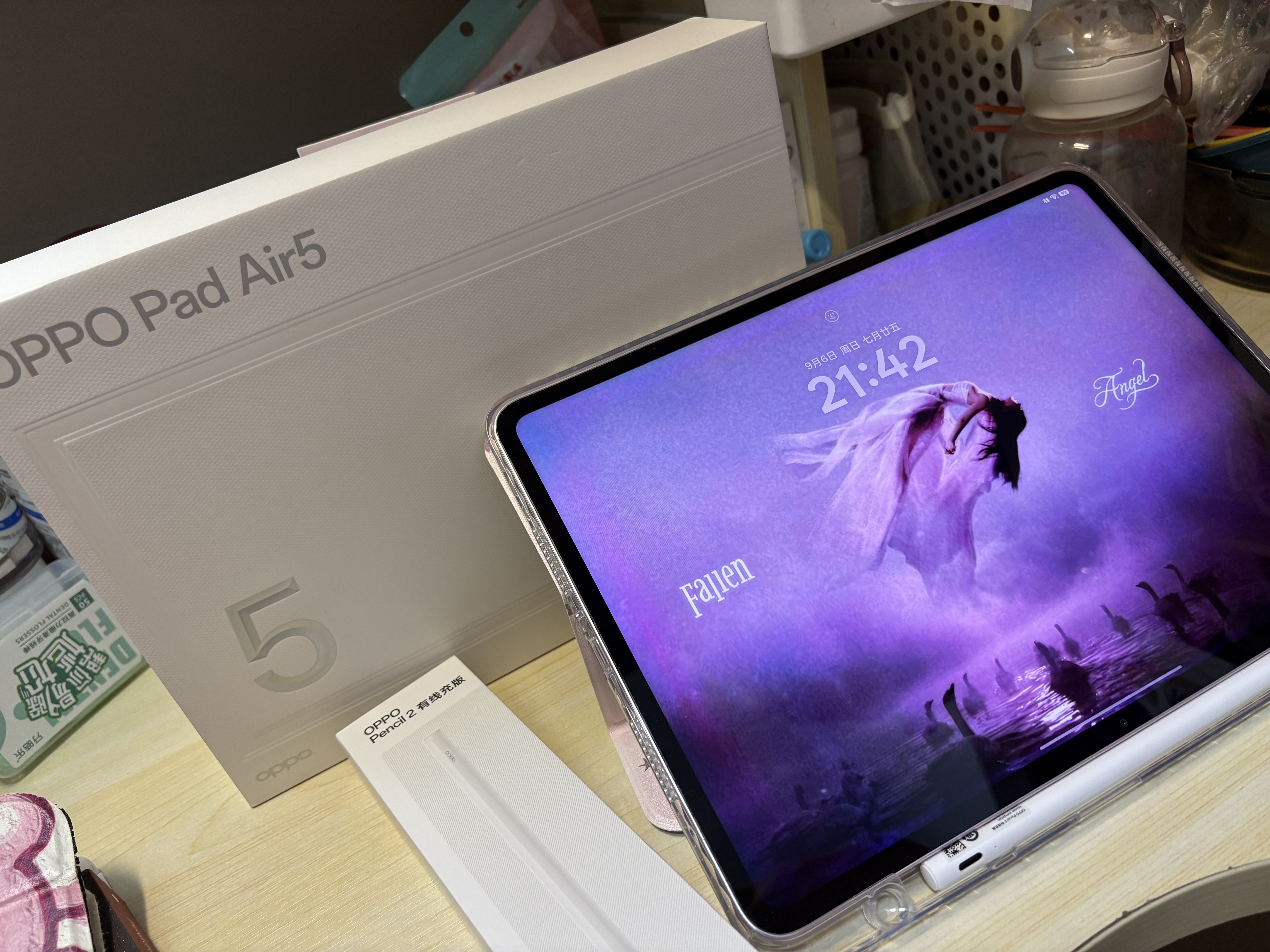 OPPO Pad Air5 国家补贴 12.1英寸平板电脑 10050mAh大电池 8GB+128GB 浅粉 办公学习游戏娱乐平板 实拍图