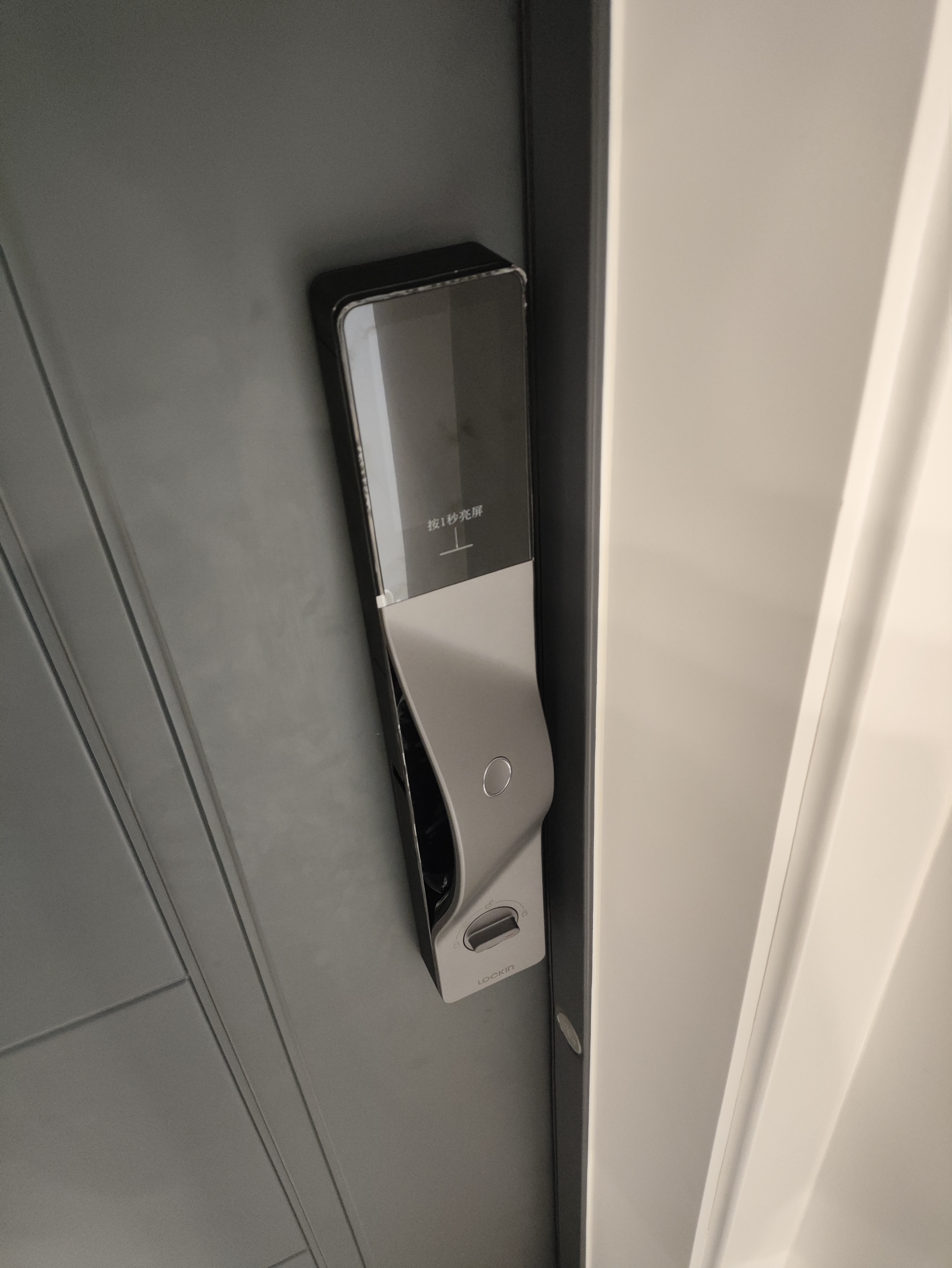 鹿客（lockin）掌心锁掌静脉智能门锁3D人脸识别猫眼大屏密码锁电子锁V5 Max右开 实拍图