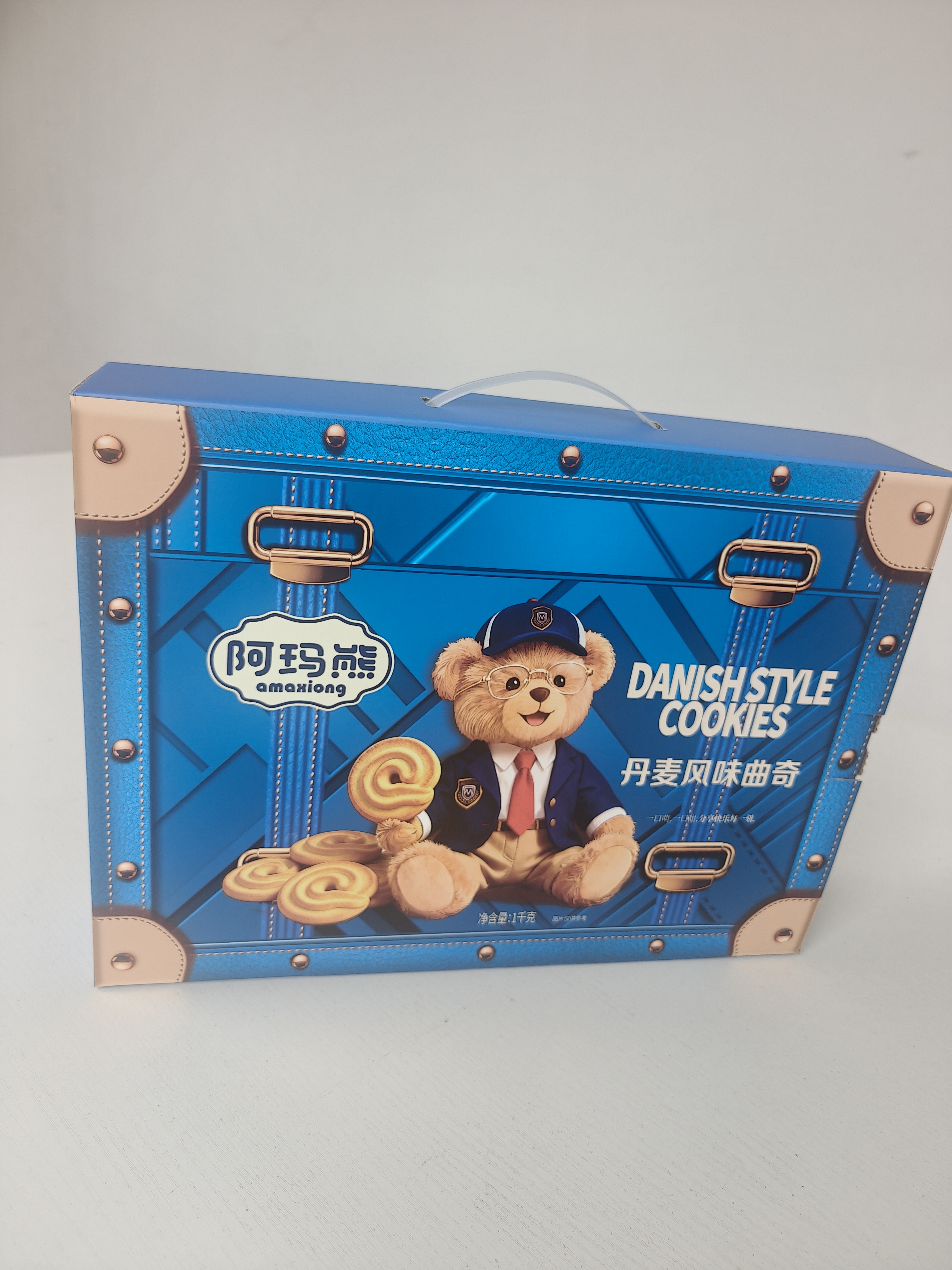 阿玛熊丹麦风味曲奇礼盒健康食品早餐 零食小吃代餐1kg中秋节礼品送礼 实拍图