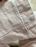 MUJI 女式无侧缝双层纱织长袖睡衣 家居服套装纯棉女款26年秋冬新品 浅粉红色 M （上装160/84A 下装160/66A） 实拍图