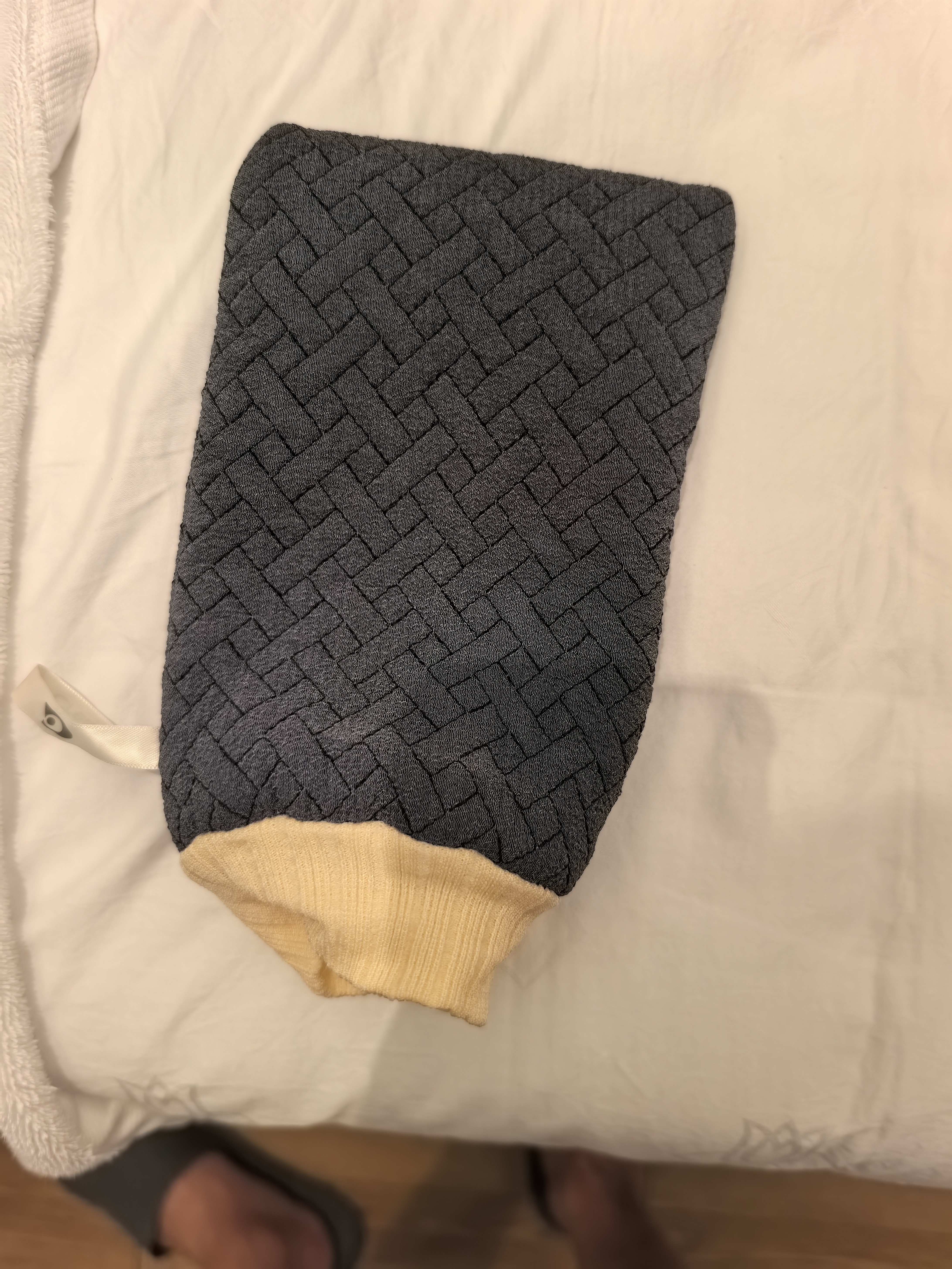 Creative art搓澡巾男士专用强力搓泥后背洗澡搓澡神器手套搓背巾沐浴球三件套 实拍图