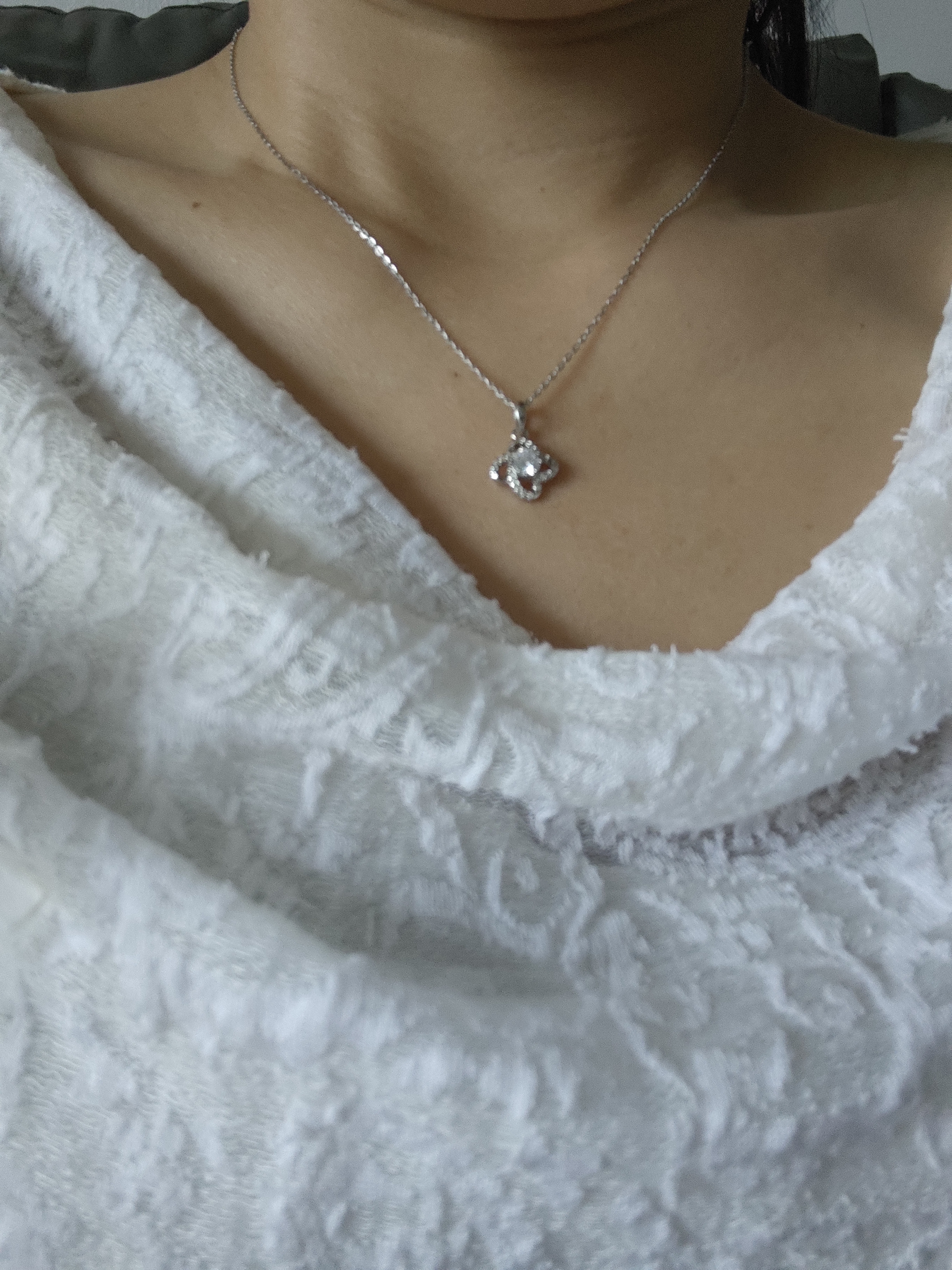 老凤祥四叶草999足银项链女士新款轻奢吊坠生日礼物送女友老婆 实拍图