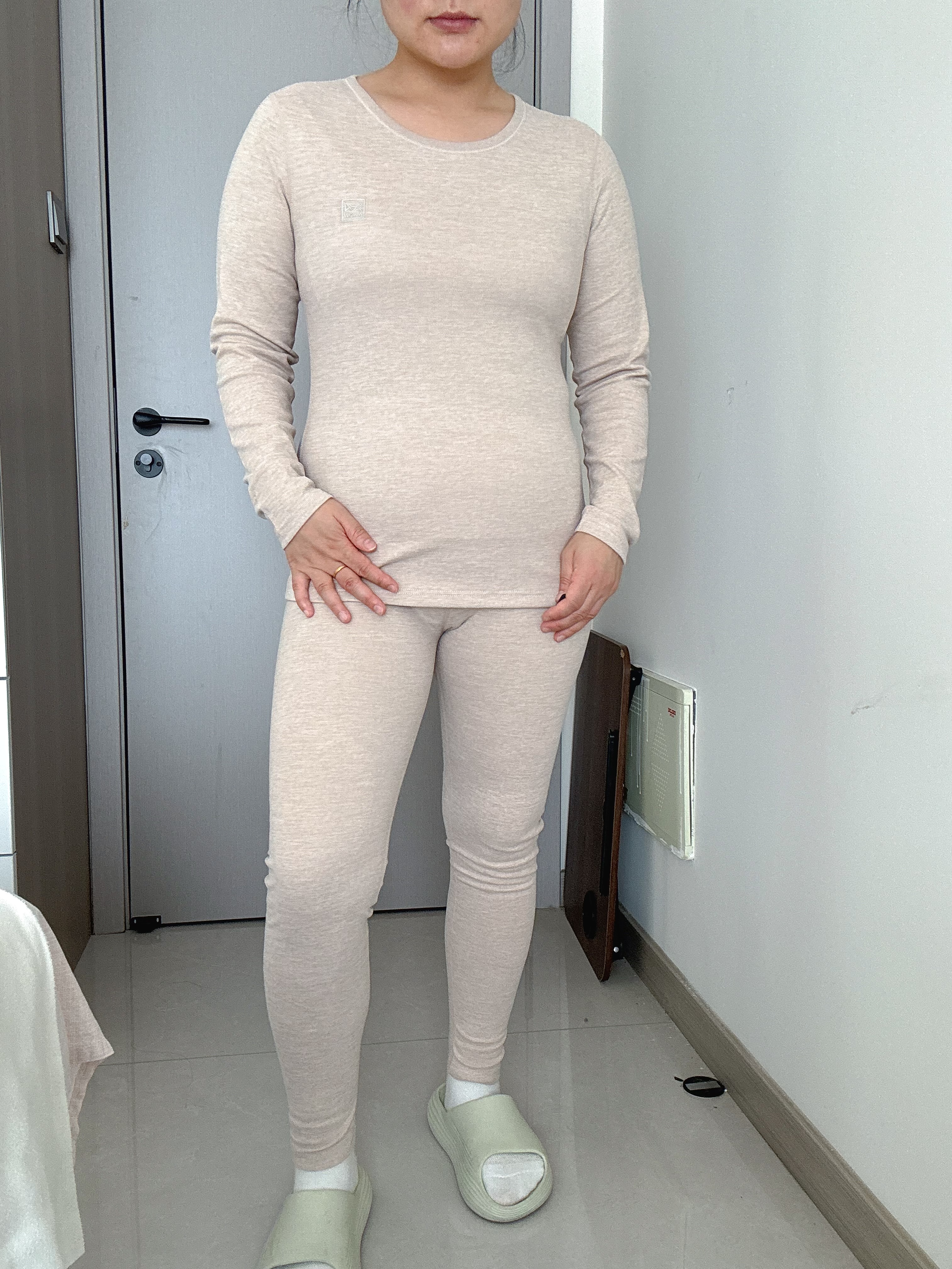 猫人保暖内衣女款秋衣秋裤套装2026新款加绒加厚德绒发热羊绒蚕丝打底 实拍图