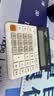 卡西欧（CASIO）DH-14-WE中型无声款14位数字显示 双电源超宽计算器 白色 实拍图