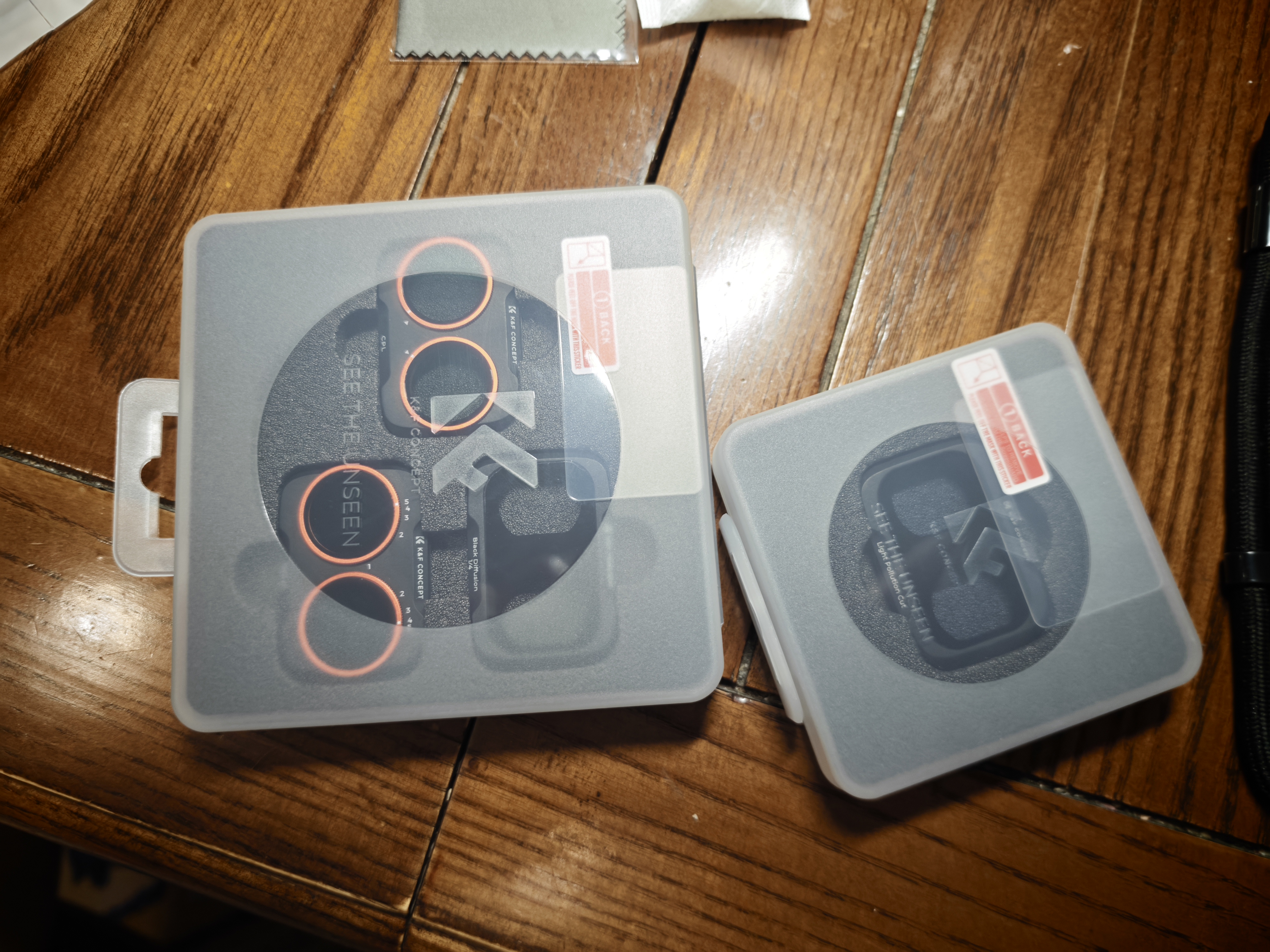 卓尔适配大疆pocket4Pro滤镜 运动相机滤镜套装口袋相机大疆配件卡扣安装快拆滤镜 抗光害滤镜 实拍图