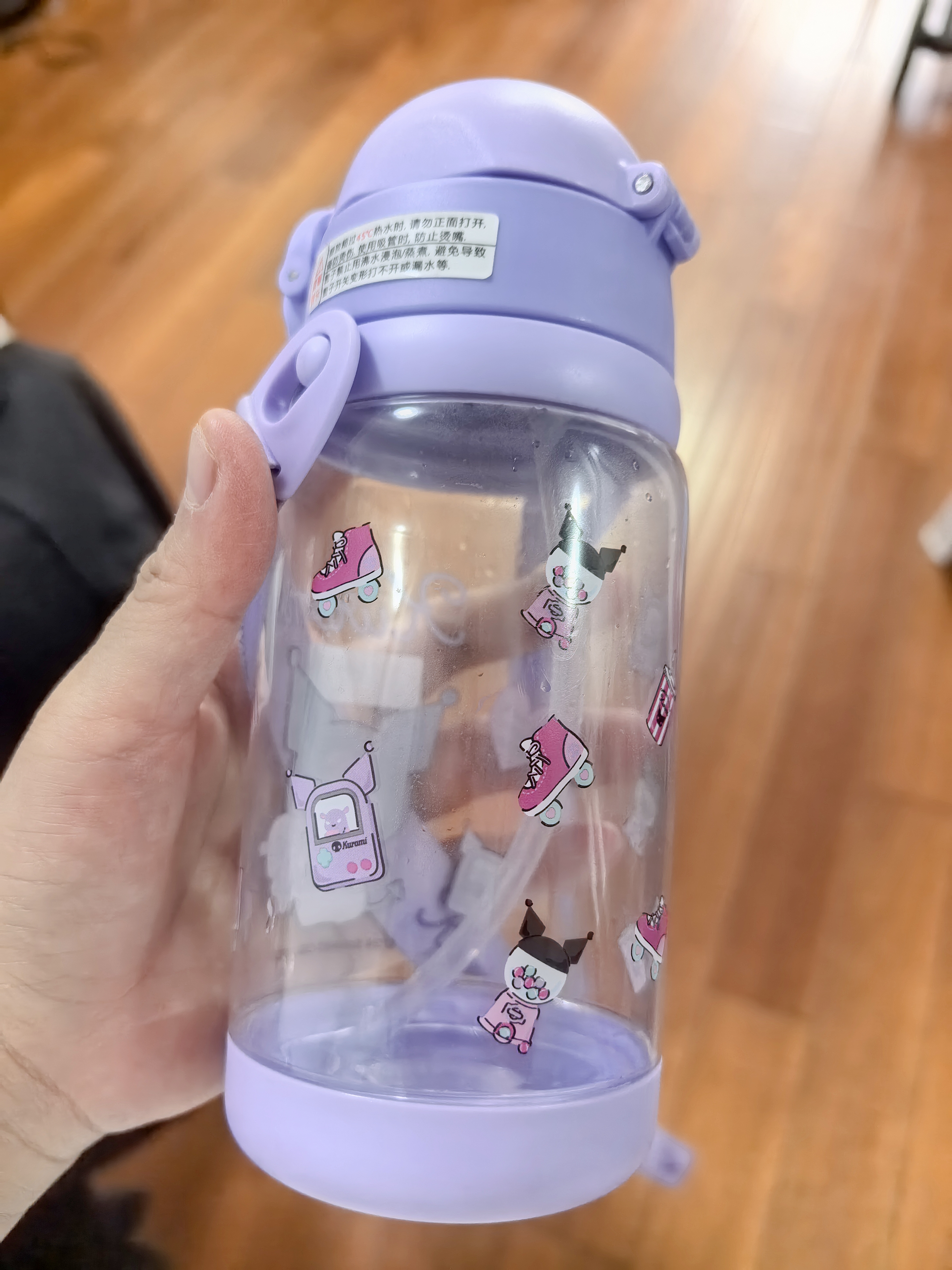 DEVAR酷洛米儿童水杯学生直饮水壶女孩上学专用夏季幼儿园宝宝吸管水杯 实拍图