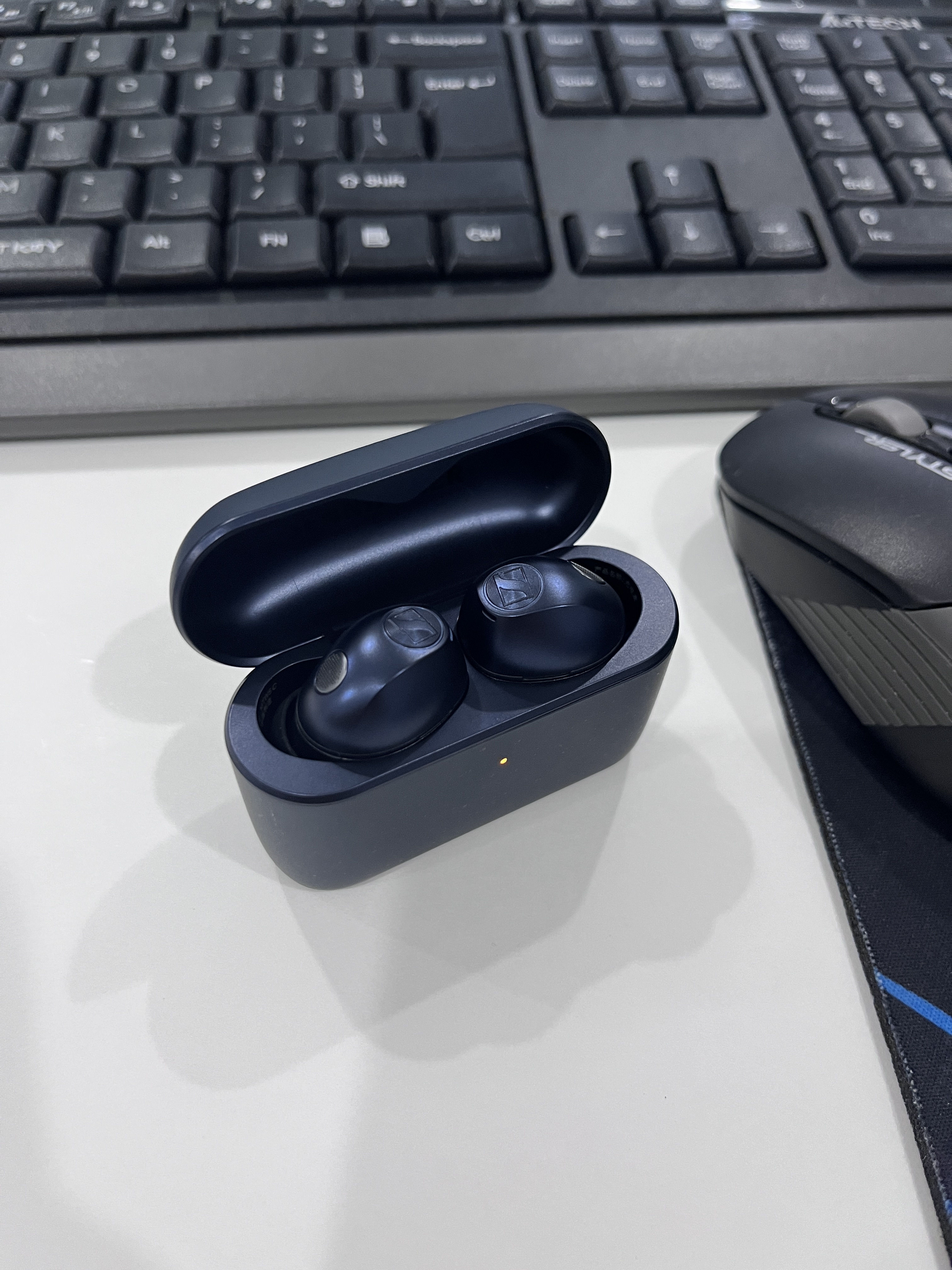 森海塞尔（Sennheiser）MOMENTUM5真无线5代蓝牙耳机木馒头五代无线耳机主动降噪电竞游戏耳机开学季学生日礼物超长续航 【宋威龙同款】真无线5代-冷萃蓝（26年旗舰新品） 实拍图